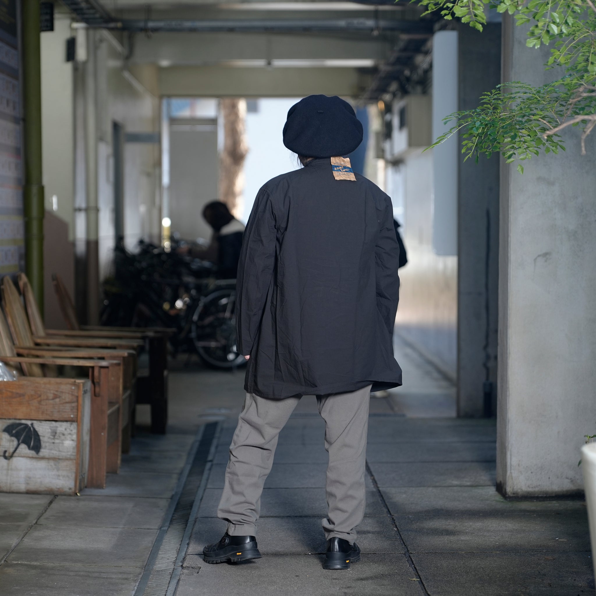 AM-2517005_Black | Cotton Lawn Smock | Color:Black【ARMY TWILL_アーミーツイル】