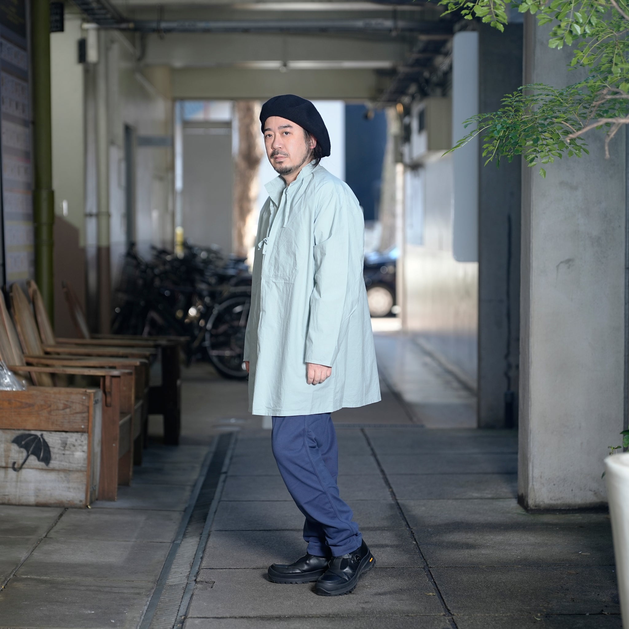 AM-2517005_Light Blue | Cotton Lawn Smock | Color:Light Blue【ARMY TWILL_アーミーツイル】