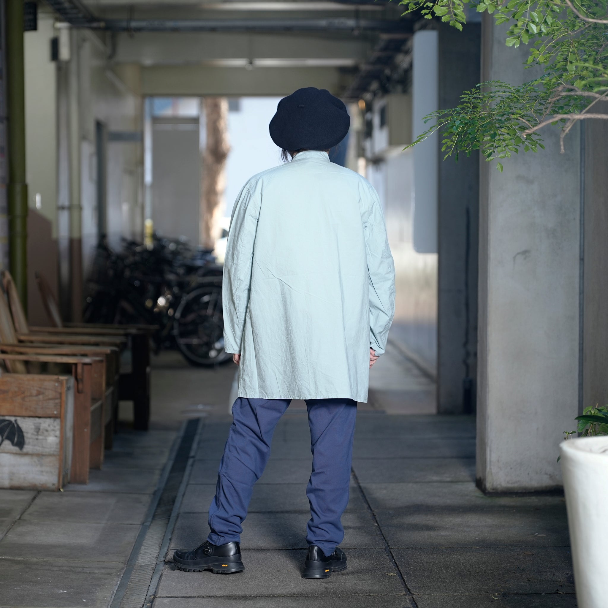 AM-2517005_Light Blue | Cotton Lawn Smock | Color:Light Blue【ARMY TWILL_アーミーツイル】