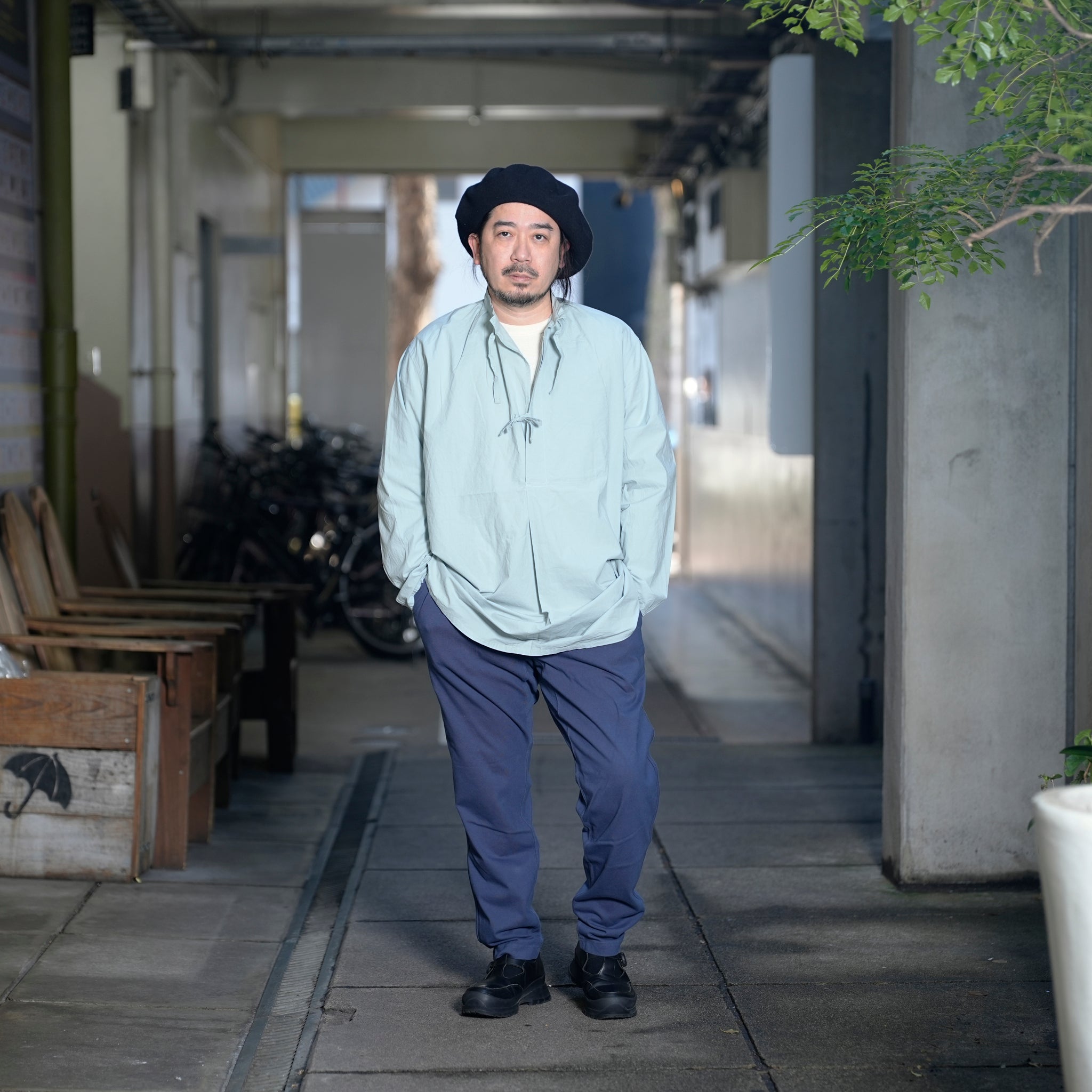 AM-2517005_Light Blue | Cotton Lawn Smock | Color:Light Blue【ARMY TWILL_アーミーツイル】