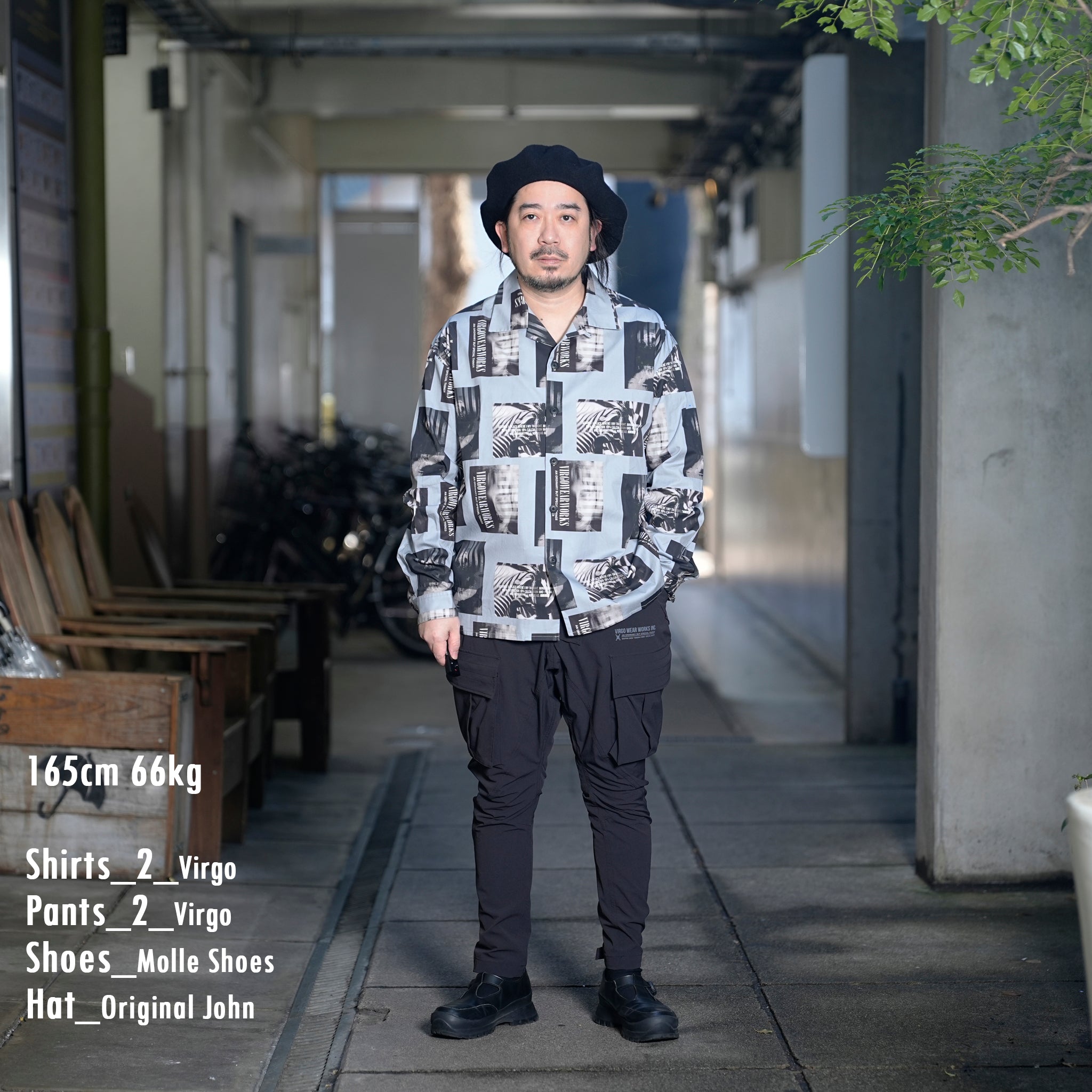 VG-PT-432_black | Grapping cargo {CORDURA} | Black【VIRGOwearworks_ヴァルゴウェアワークス】【archive】