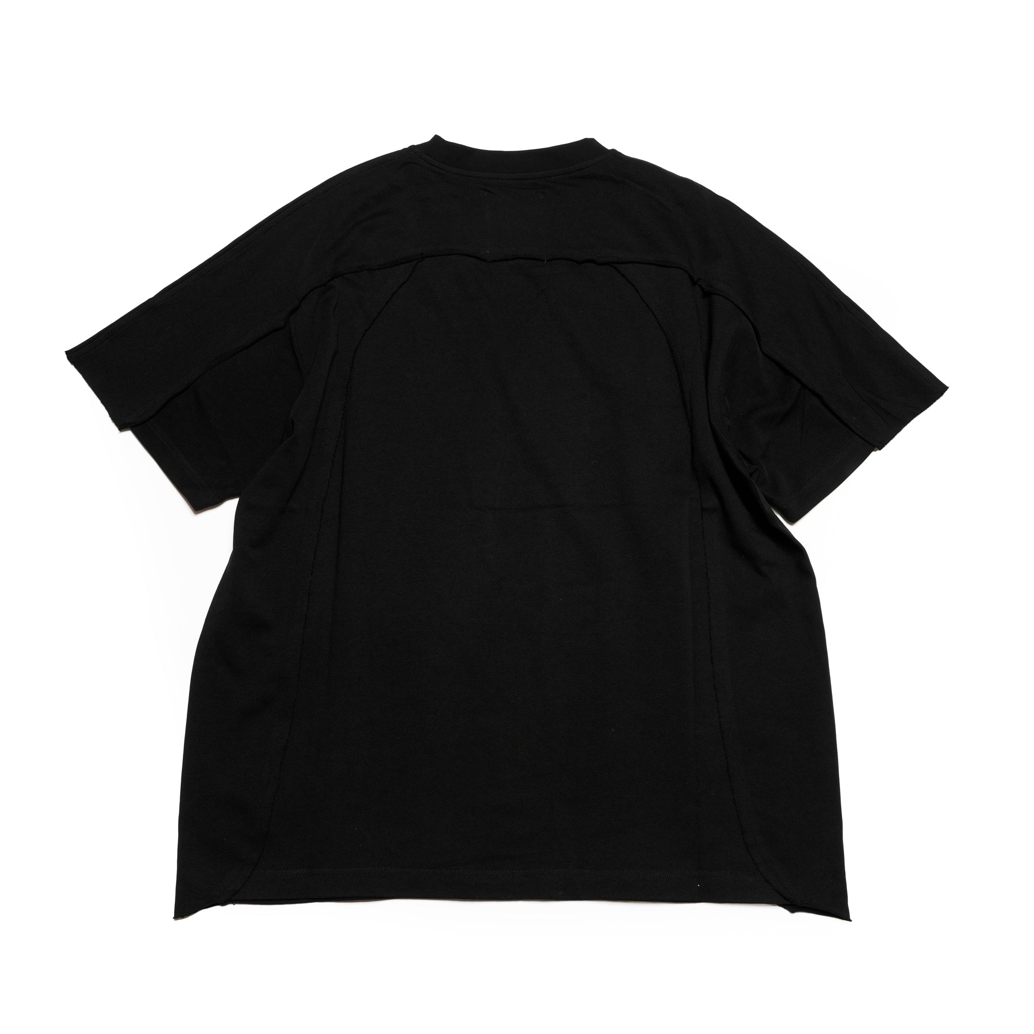 (A)crypsis® 25S/S - (ð¬)ððððððð My Life Raw-Edge Patchwork Embroidered Top / Black | SIze_Freeã(A)CRYPSIS®ã