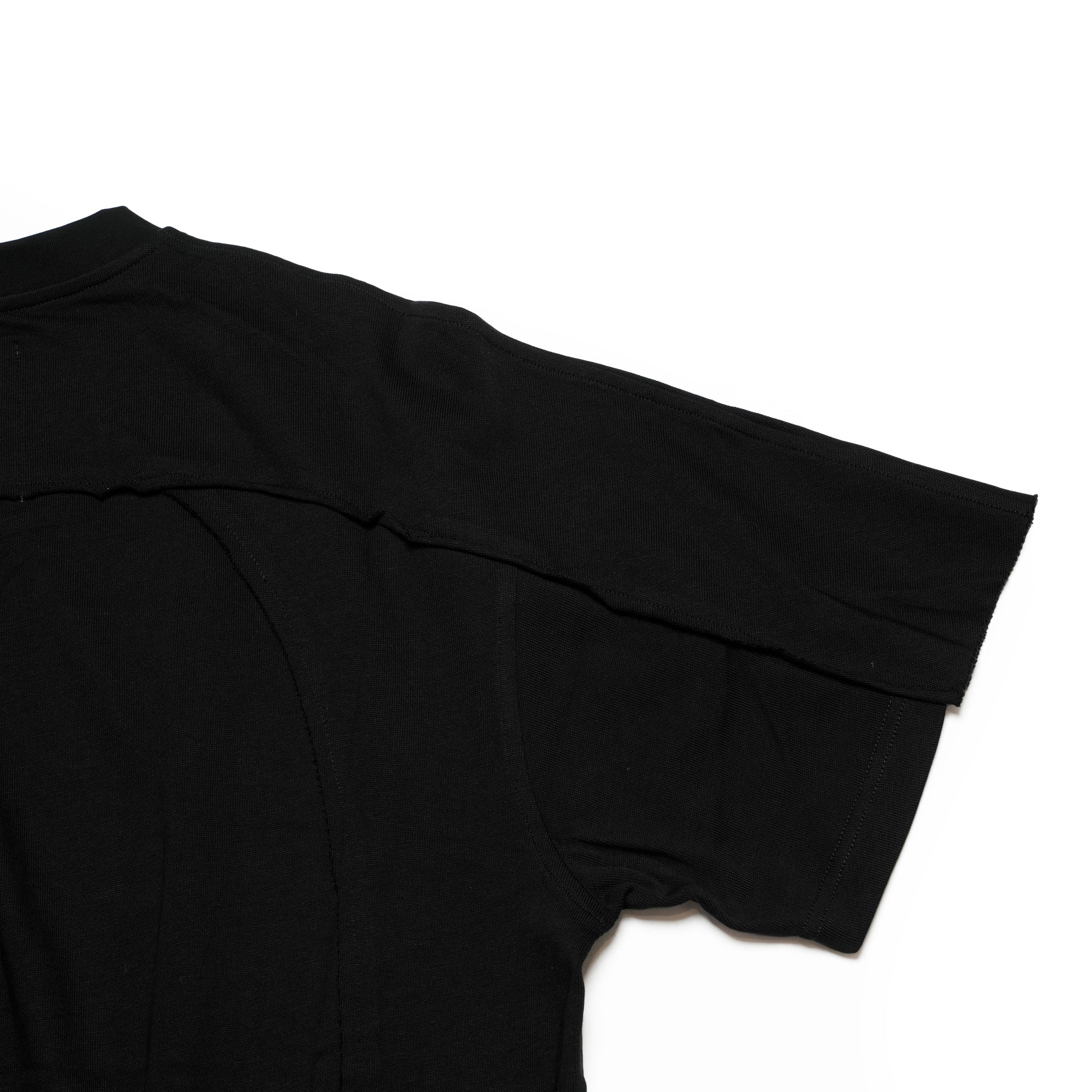 (A)crypsis® 25S/S - (ð¬)ððððððð My Life Raw-Edge Patchwork Embroidered Top / Black | SIze_Freeã(A)CRYPSIS®ã