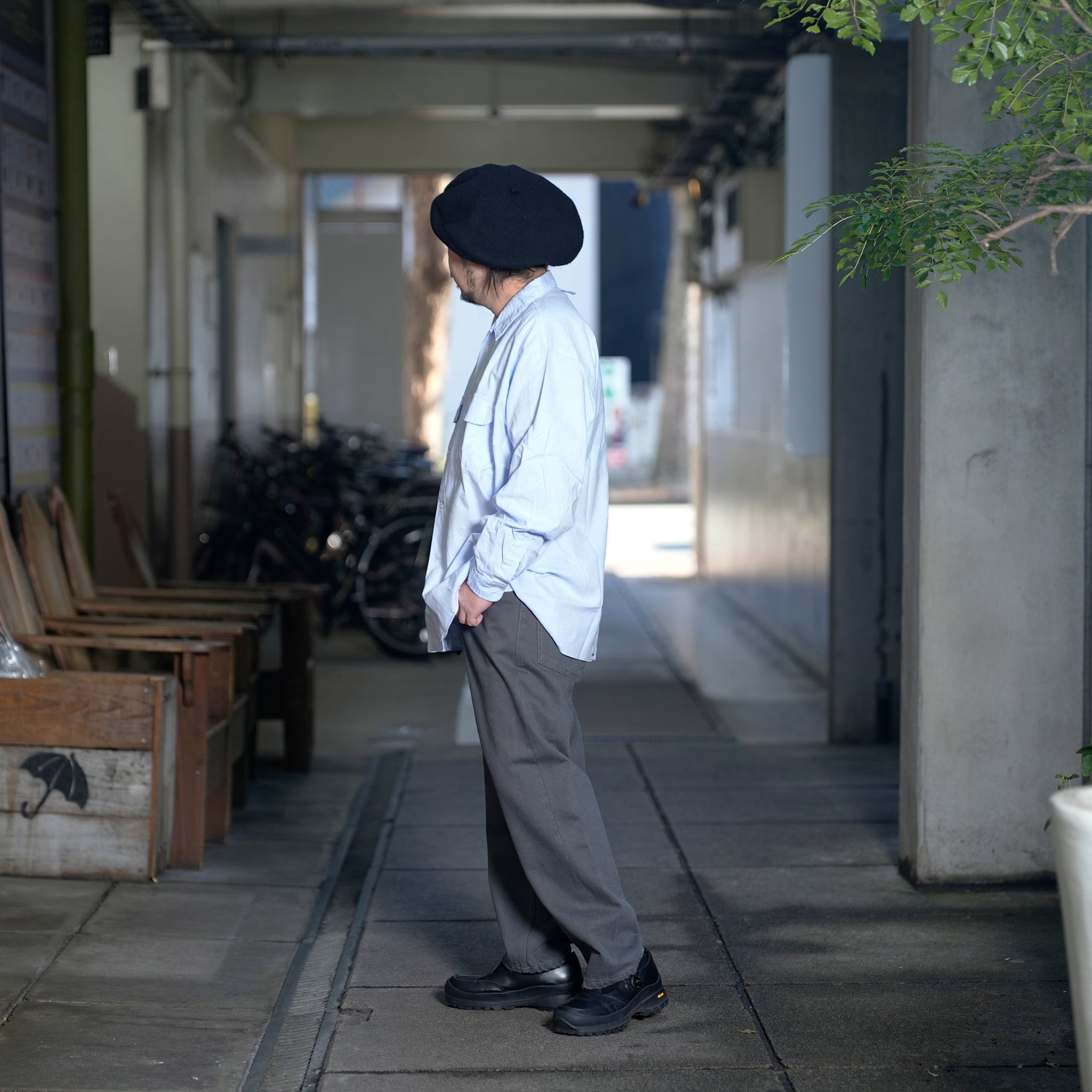 E-Z GOING 5POCKET *BROWNESS CHARCOAL | Size:32/34/36 HOMESICK MIX SERIES【CITYLIGHTS PRODUCTS_シティライツプロダクツ】