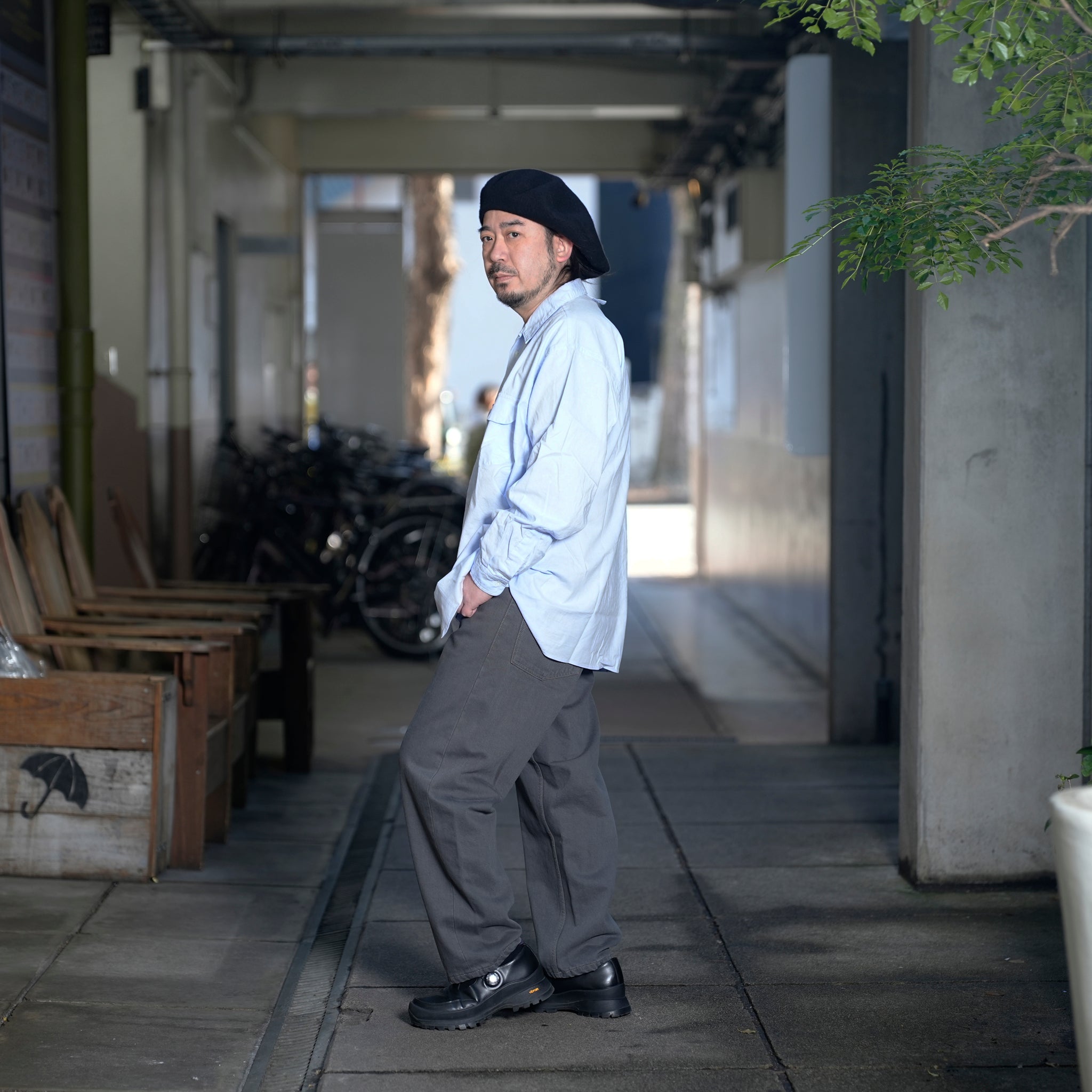 E-Z GOING 5POCKET *BROWNESS CHARCOAL | Size:32/34/36 HOMESICK MIX SERIES【CITYLIGHTS PRODUCTS_シティライツプロダクツ】