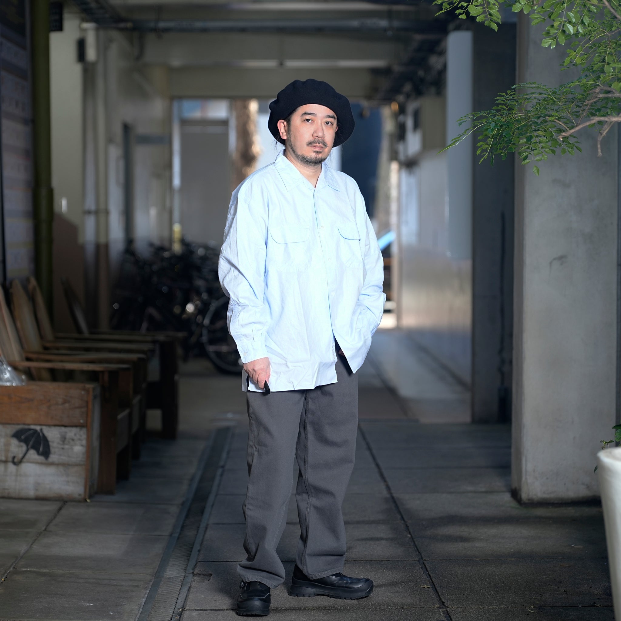 E-Z GOING 5POCKET *BROWNESS CHARCOAL | Size:32/34/36 HOMESICK MIX SERIES【CITYLIGHTS PRODUCTS_シティライツプロダクツ】