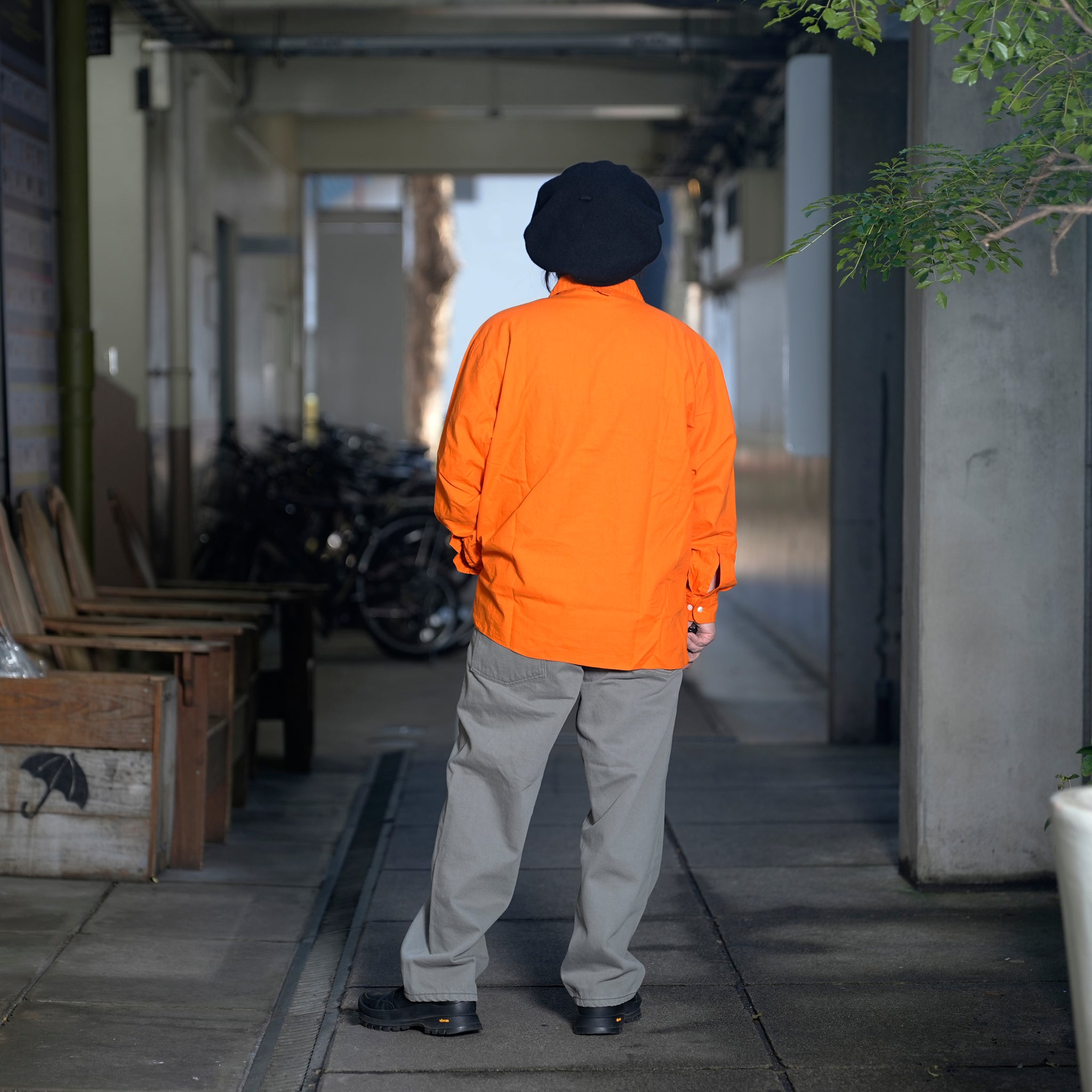 CAMP COLLAR SHIRT *TANGERINE | Petite Regular/Regular/Tall | HOMESICK MIX SERIES【CITYLIGHTS PRODUCTS_シティライツプロダクツ】【archive】