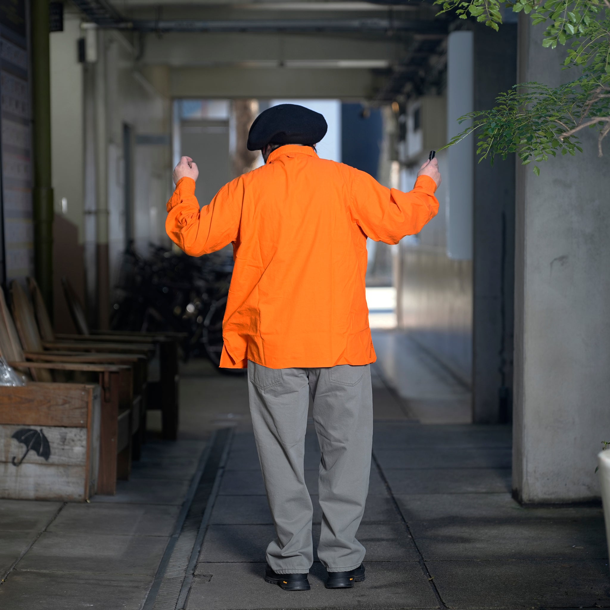 CAMP COLLAR SHIRT *TANGERINE | Petite Regular/Regular/Tall | HOMESICK MIX SERIES【CITYLIGHTS PRODUCTS_シティライツプロダクツ】【archive】