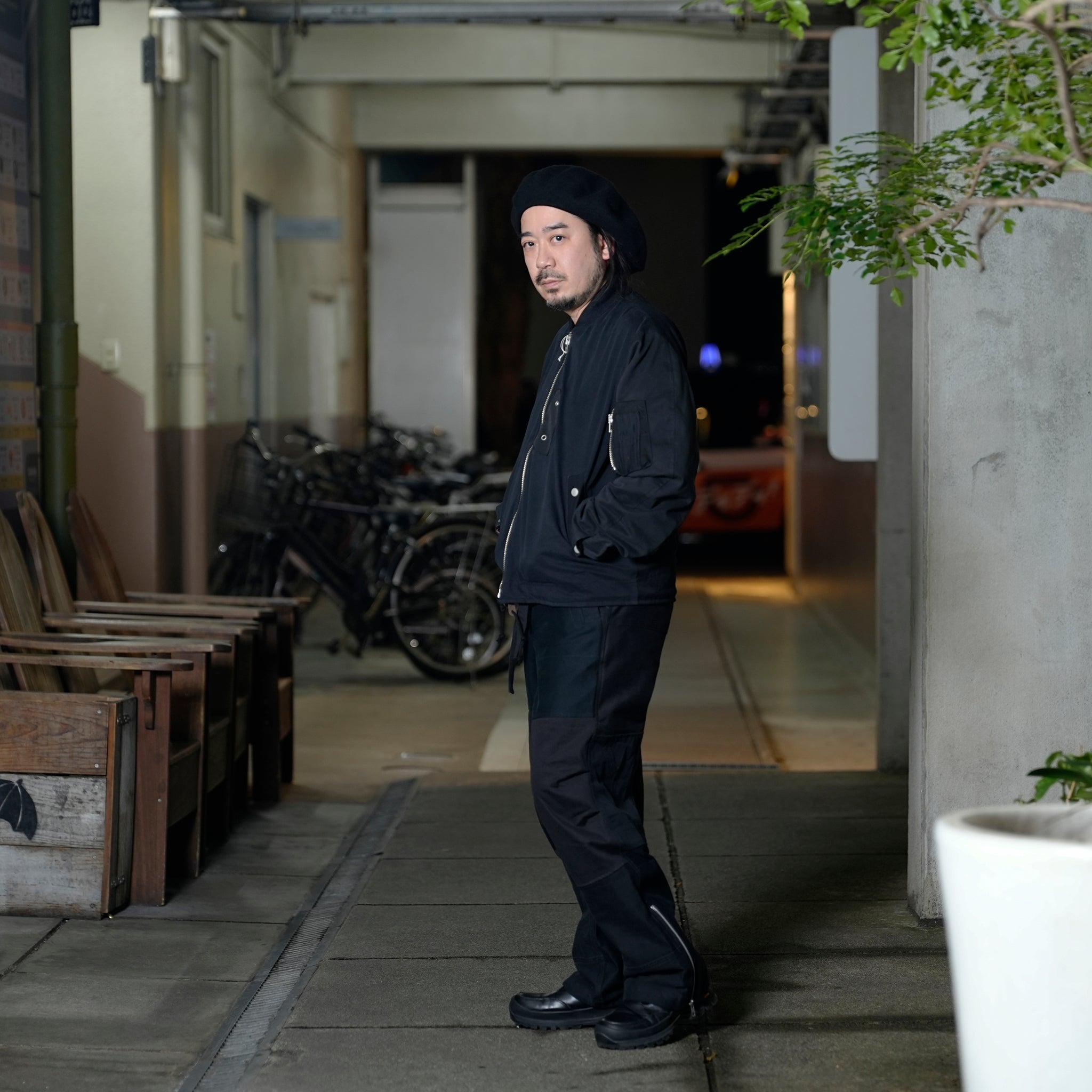 RP2513301_E | FLIGHT PANTS | Color:Black_E | Size_L【NASNGWAM_ナスングワム】