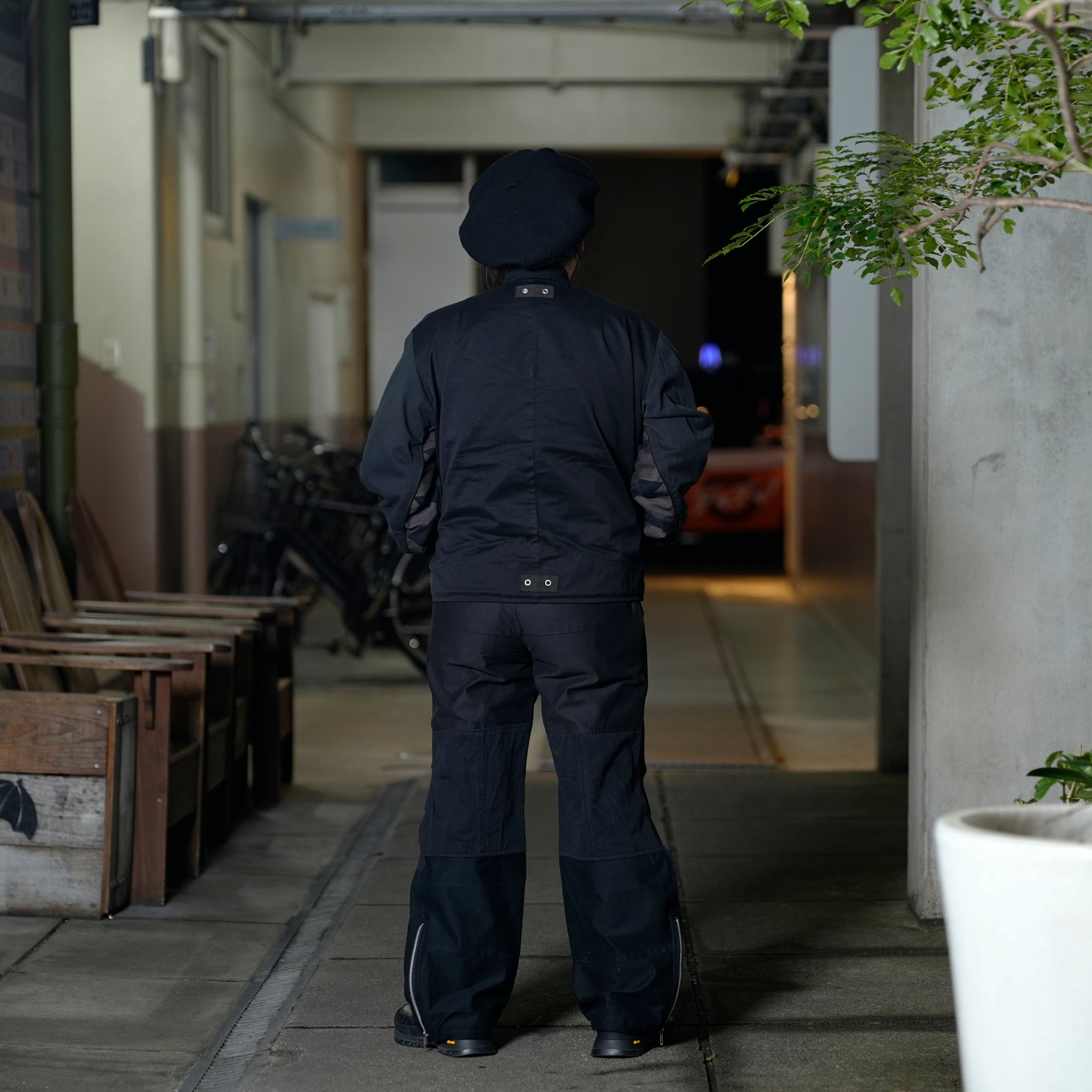 RP2513301_E | FLIGHT PANTS | Color:Black_E | Size_L【NASNGWAM_ナスングワム】
