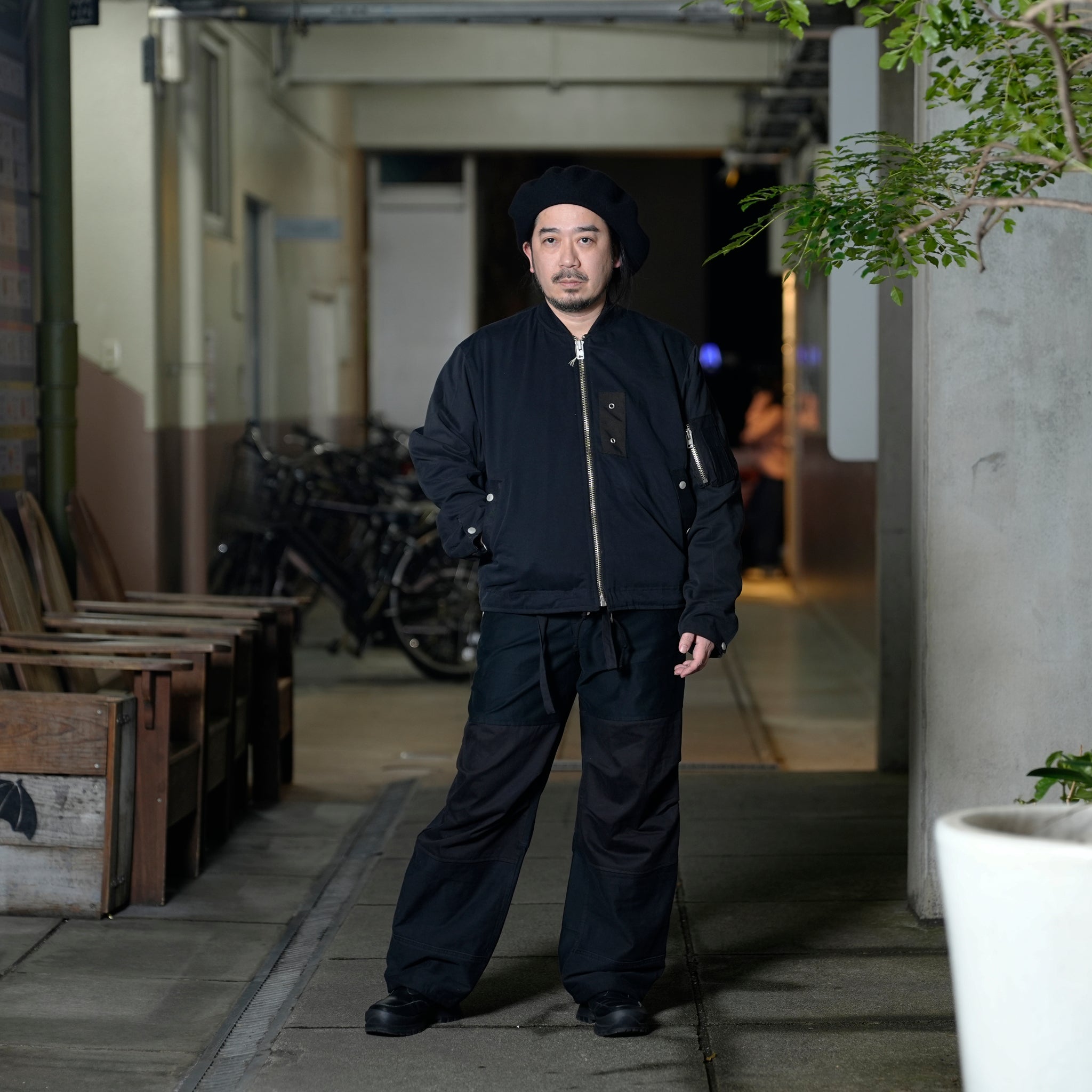 RP2513301_E | FLIGHT PANTS | Color:Black_E | Size_L【NASNGWAM_ナスングワム】