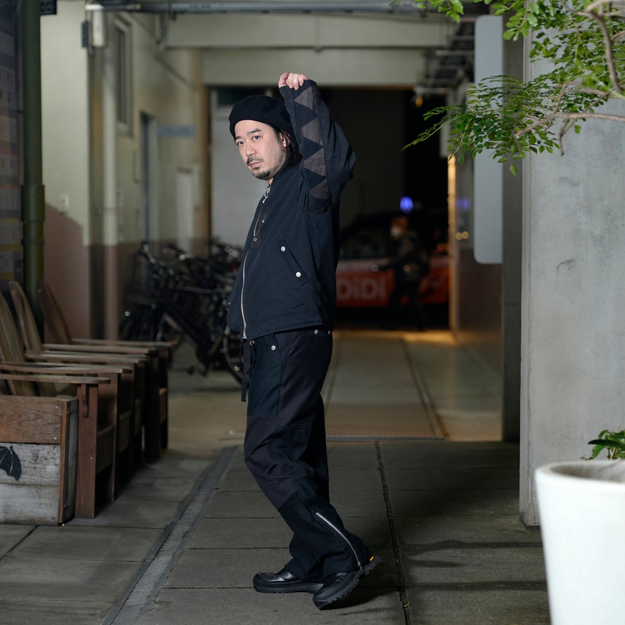 RP2513301_E | FLIGHT PANTS | Color:Black_E | Size_L【NASNGWAM_ナスングワム】