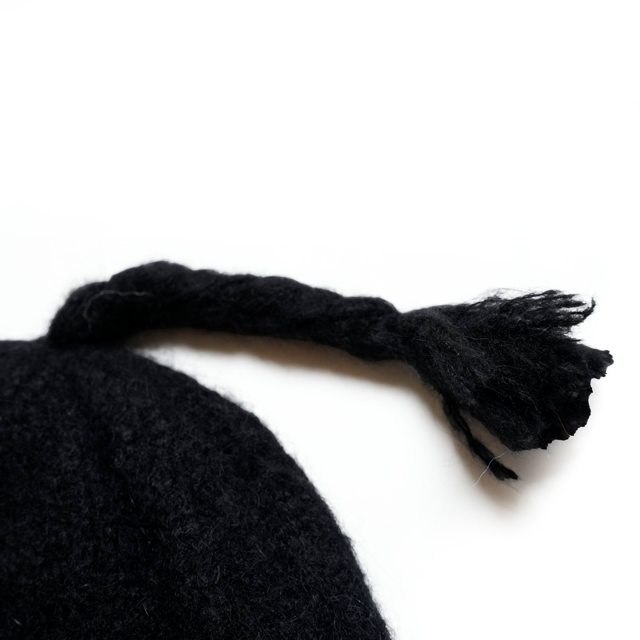 PRC05-01_Black | Alpaca ShaggyChullio Hat | Color:Black【MONITALY_モニタリー】【archive】
