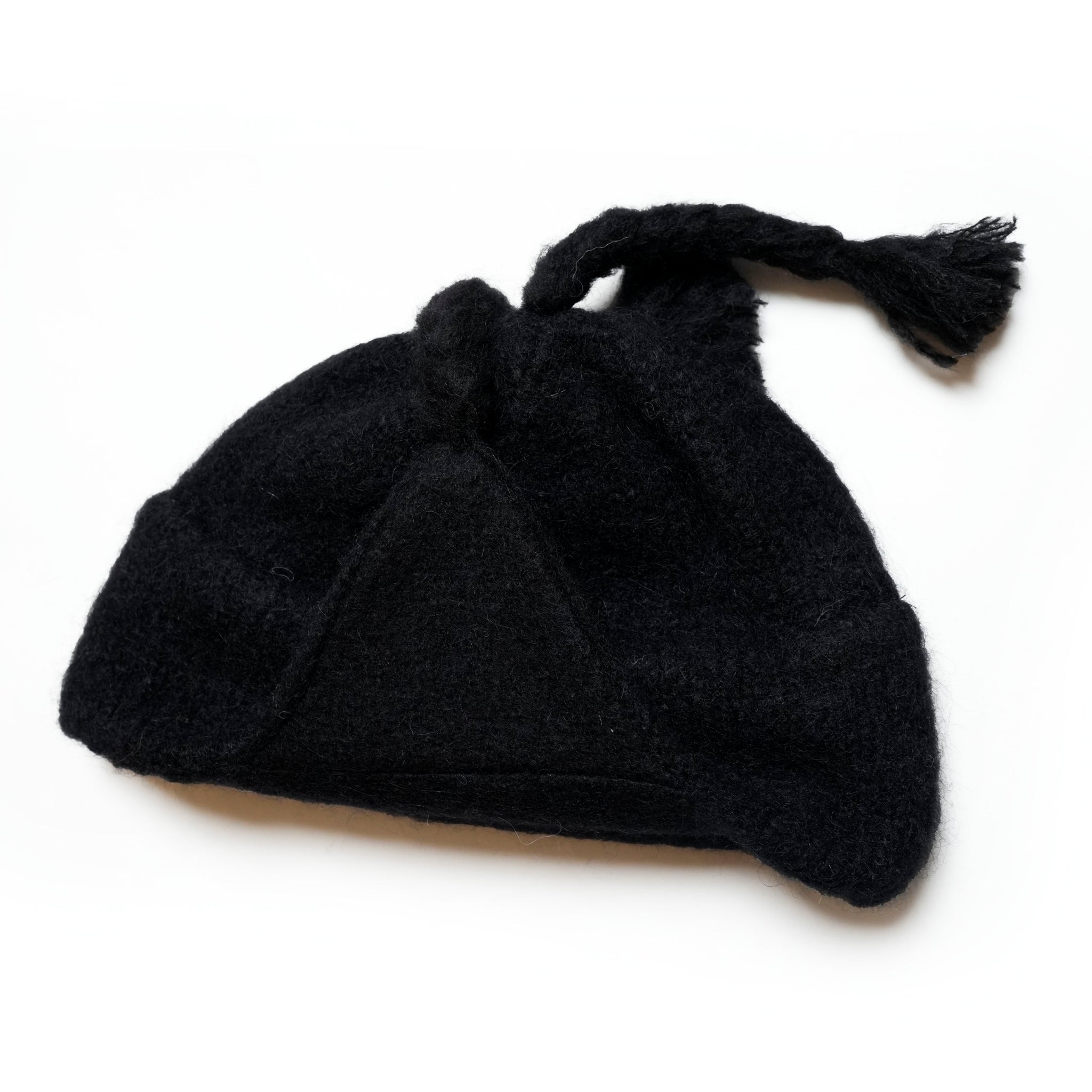 PRC05-01_Black | Alpaca ShaggyChullio Hat | Color:Black【MONITALY_モニタリー】【archive】