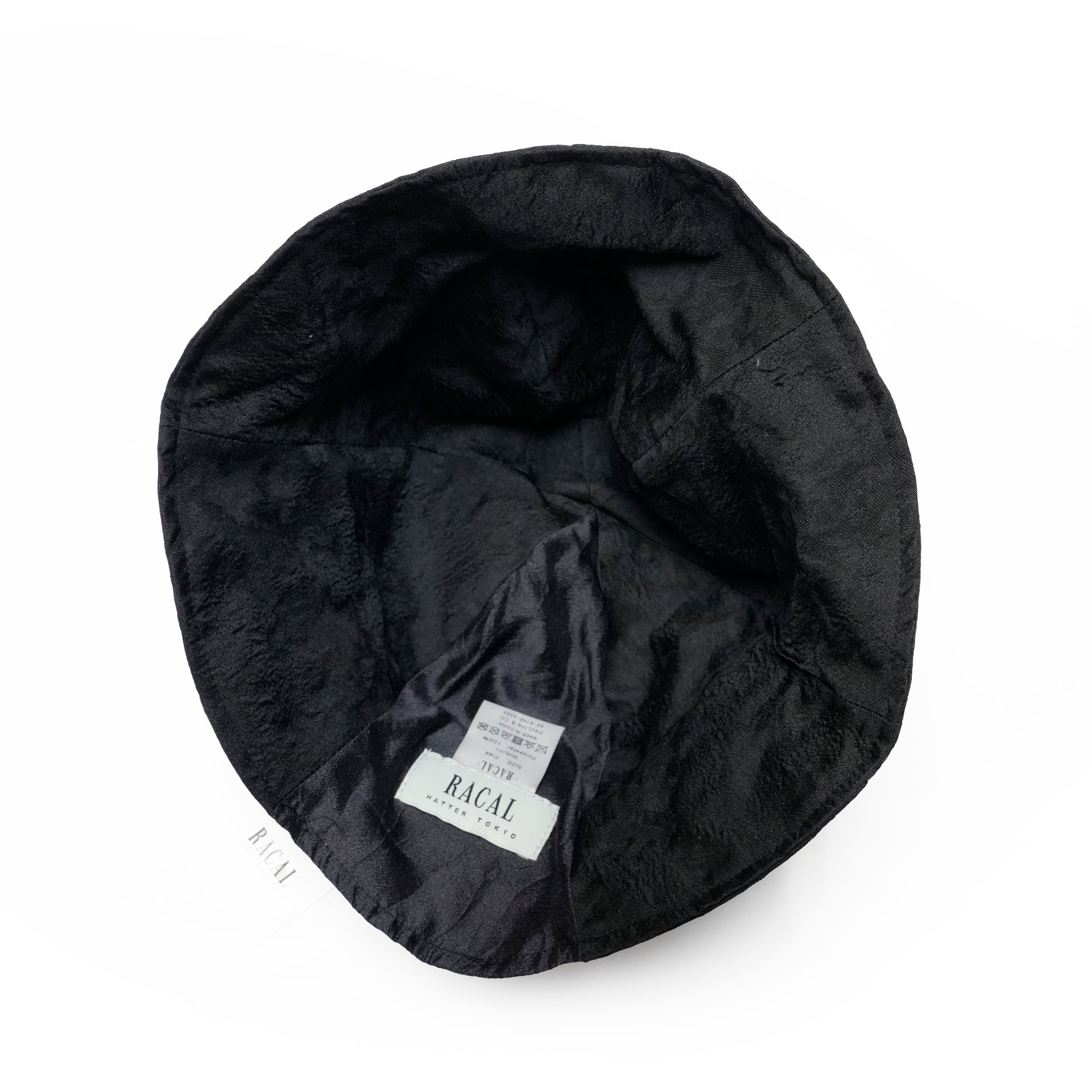 RL-25-017W_Black | Jacquard tulip hat | Color:Black【RACAL_ラカル】【archive】