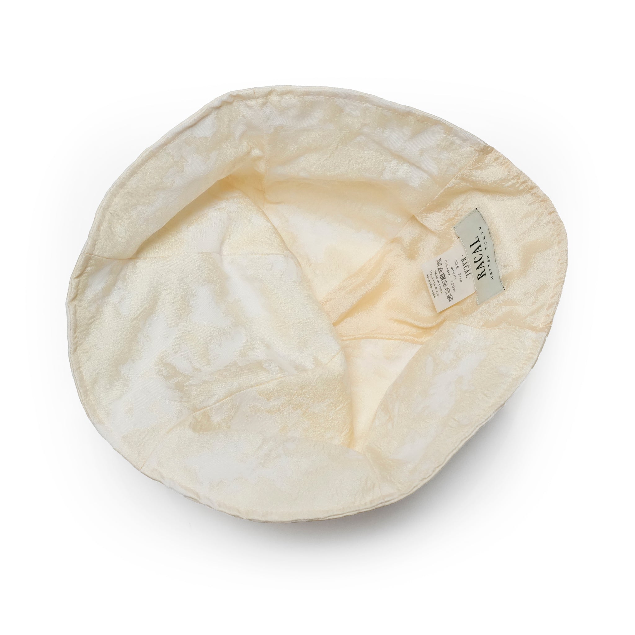 RL-25-017W_Ivory | Jacquard tulip hat | Color:Ivory【RACAL_ラカル】【archive】