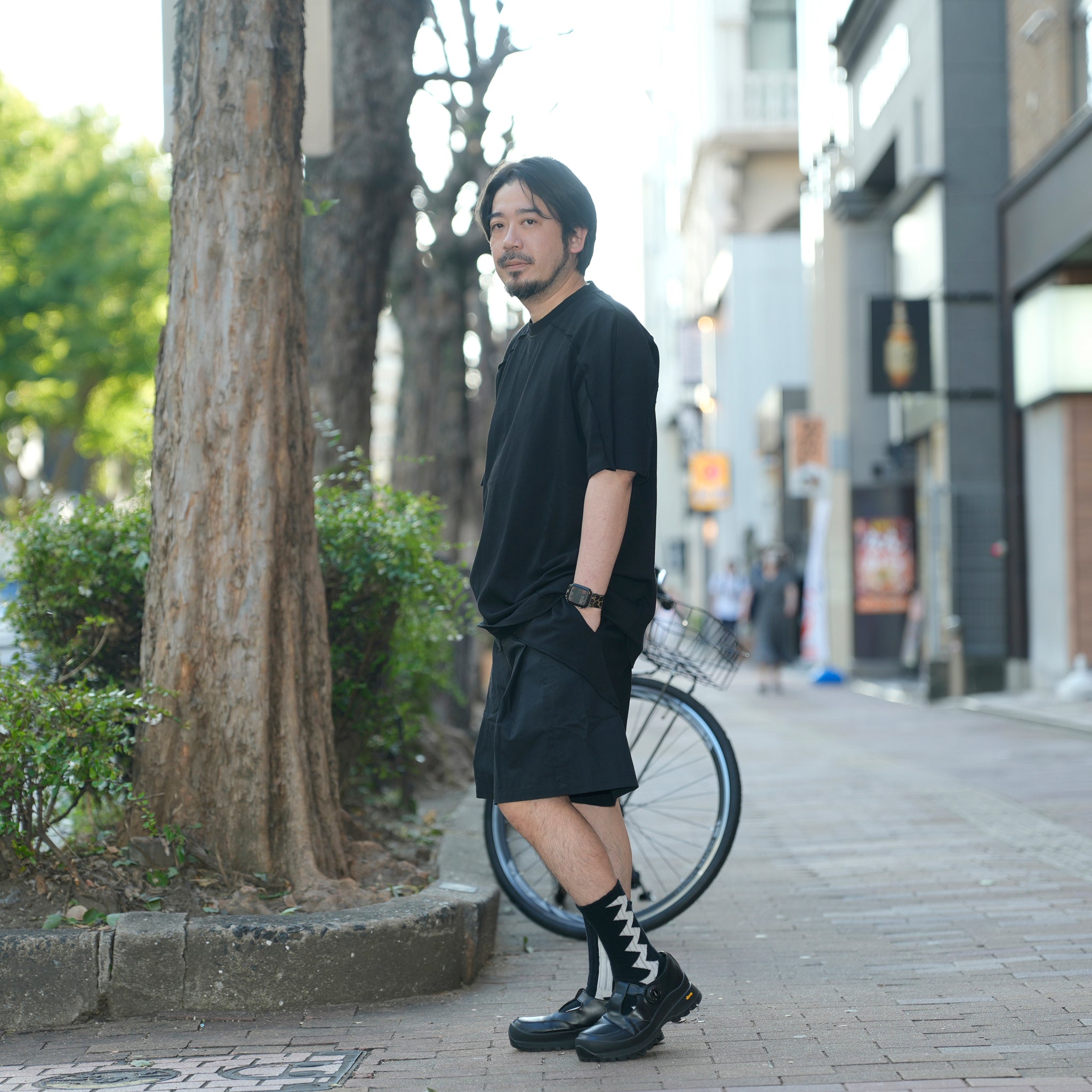 (A)crypsis® 25S/S - (ð¬)ððððððð My Life Mixed-Material Pleated Shorts / Black | SIze_Freeã(A)CRYPSIS®ã