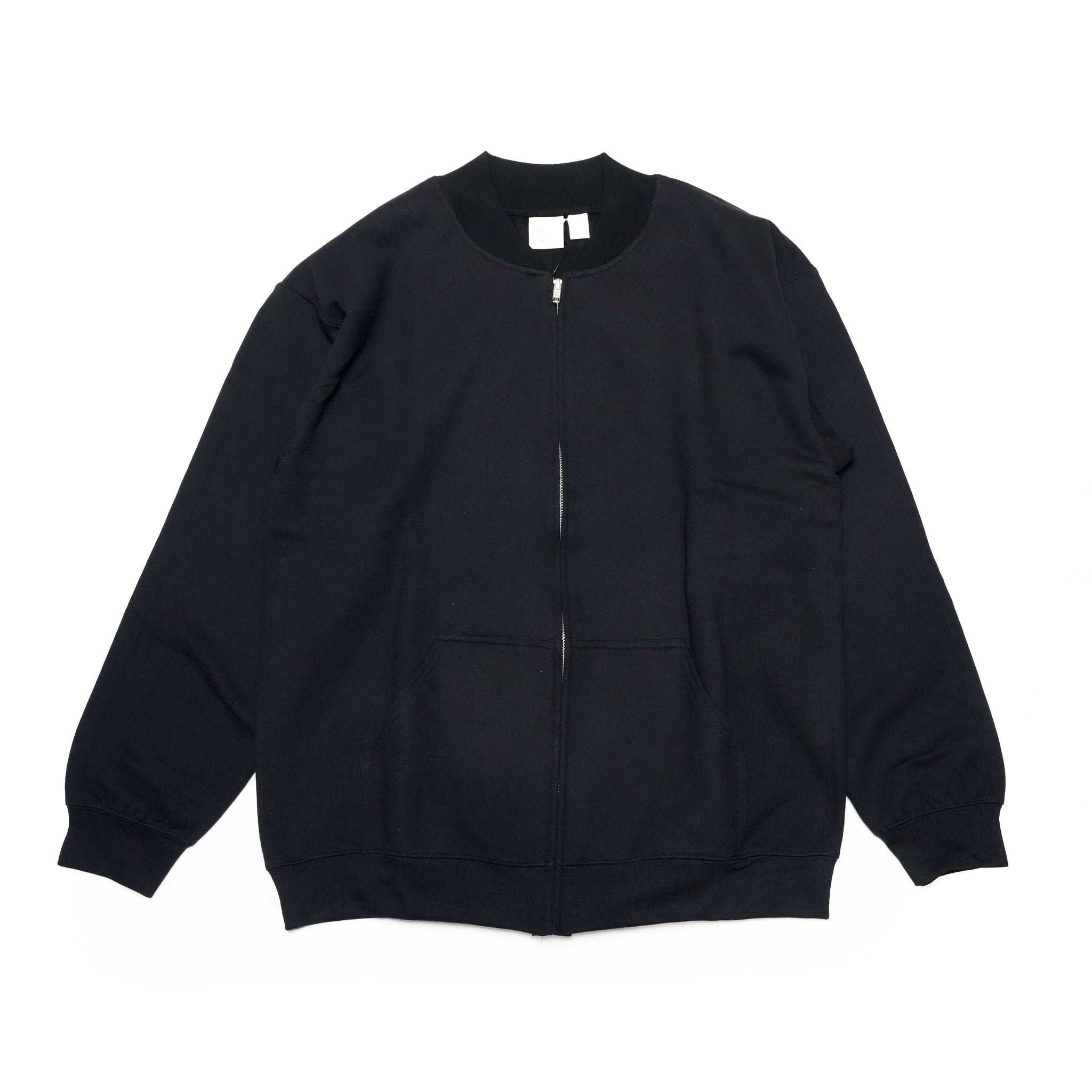 BLACK | RELAX FITのGildan製スウェットブルゾン №134 | 春先にぴったりな羽織りとインナー兼用ジャケット | 4色展開