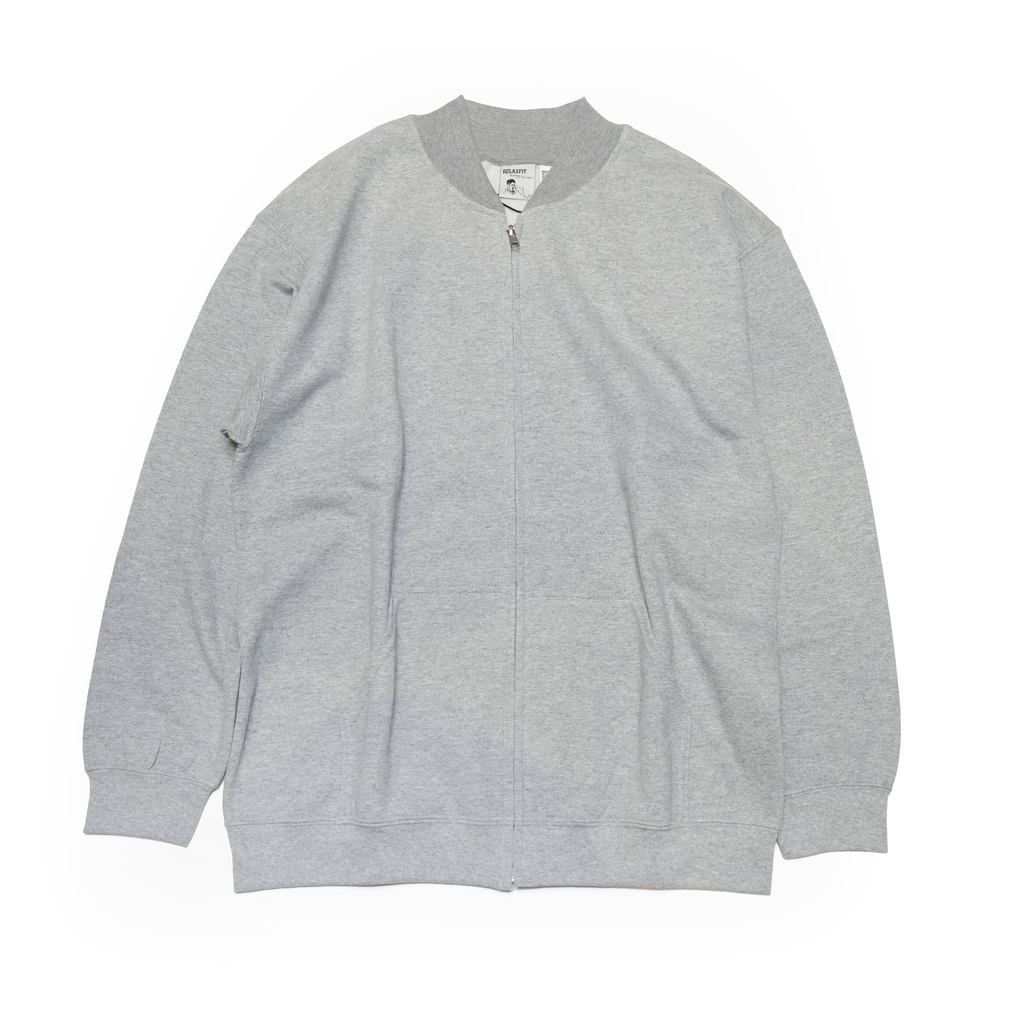 SPORTS GRAY | RELAX FITのGildan製スウェットブルゾン №134 | 春先にぴったりな羽織りとインナー兼用ジャケット | 4色展開