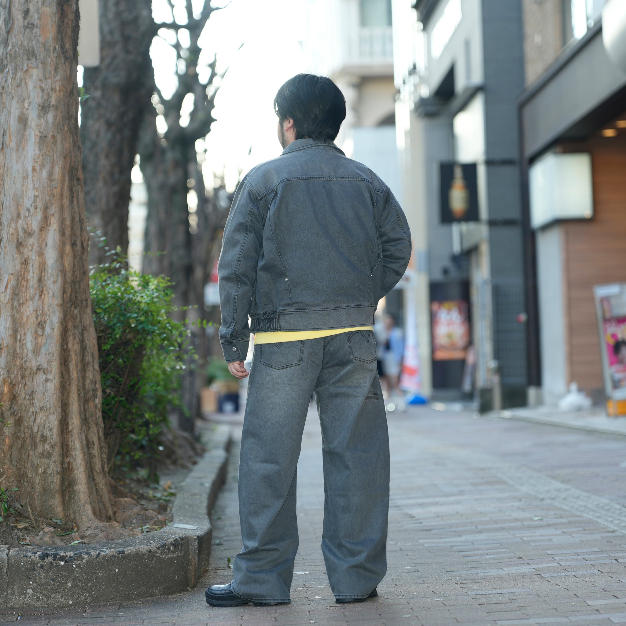 Tucked worker jacket | Color_Washed Grey | No_pla25awj17-2_washed grey【PLATEAU STUDIO_プラトー スタジオ】