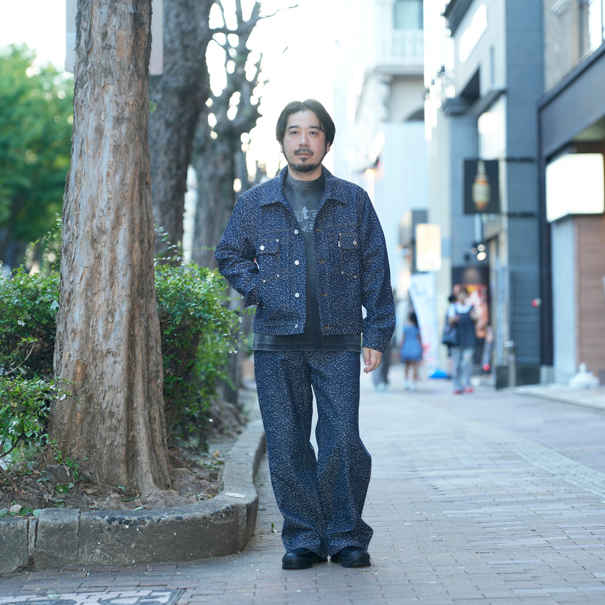 Dot denim jacket | Color_Denim | No_pla25awj08-1_denim【PLATEAU STUDIO_プラトー スタジオ】