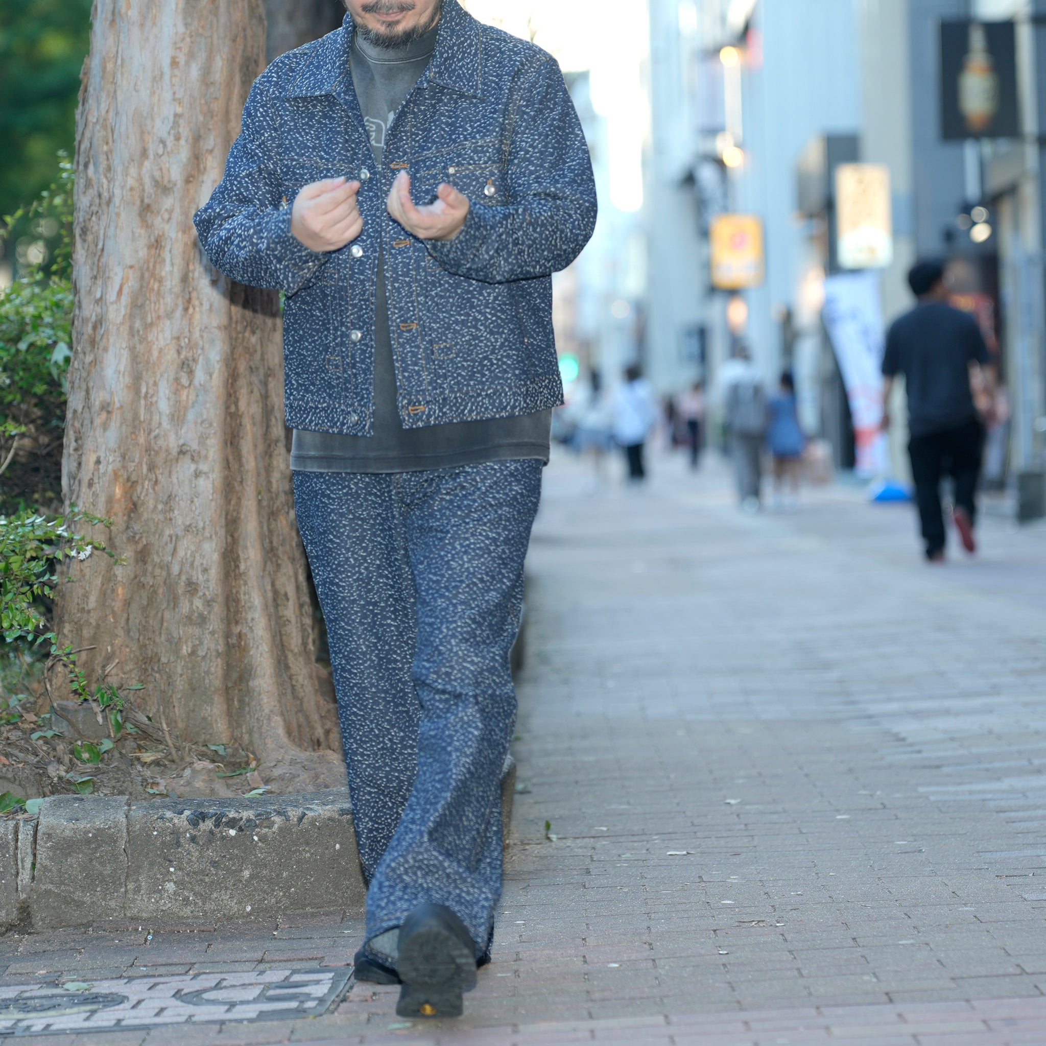 Dot denim jacket | Color_Denim | No_pla25awj08-1_denim【PLATEAU STUDIO_プラトー スタジオ】