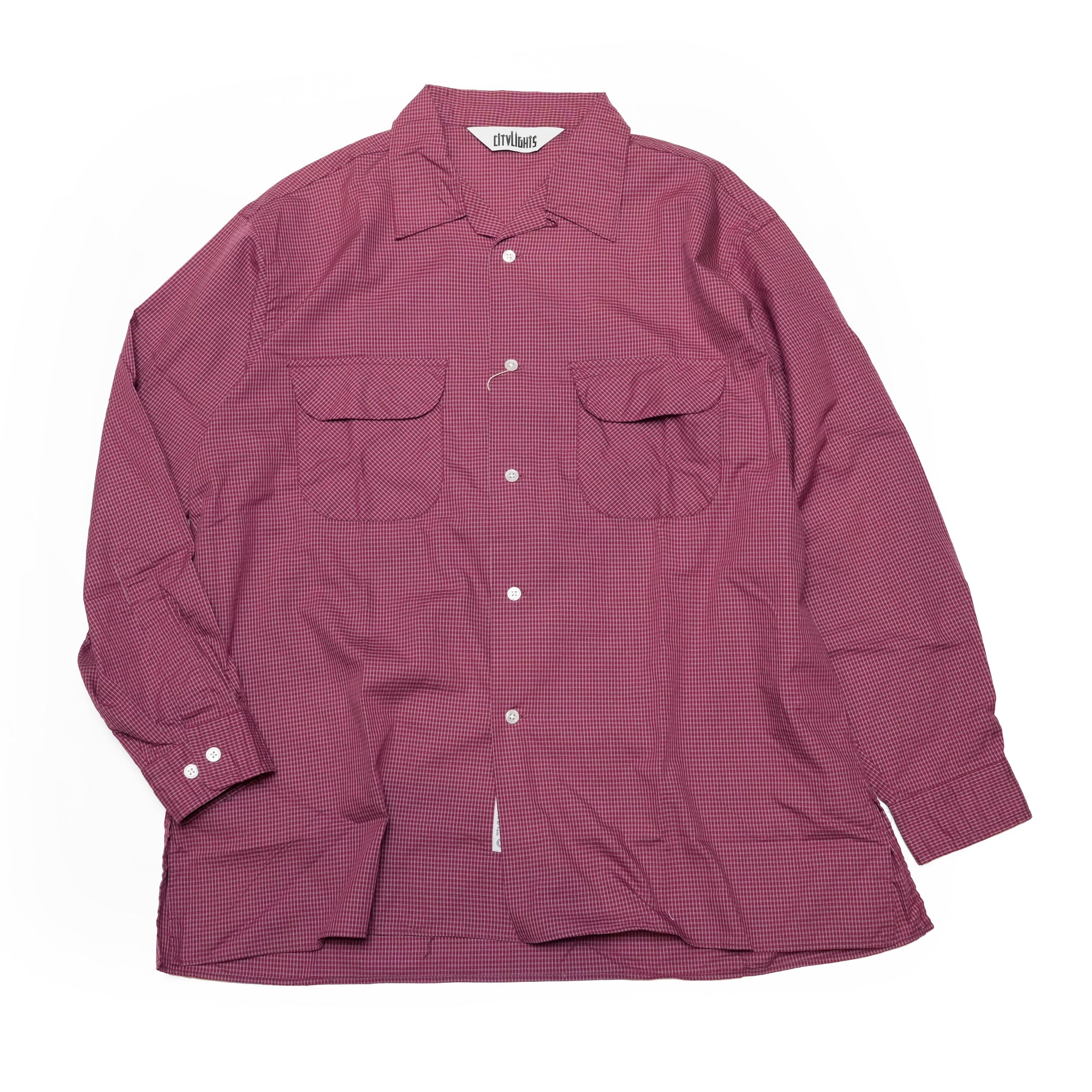 CAMP COLLAR SHIRT *RUBY CHECK | Petite Regular/Regular/Tall | HOMESICK MIX SERIES【CITYLIGHTS PRODUCTS_シティライツプロダクツ】【archive】