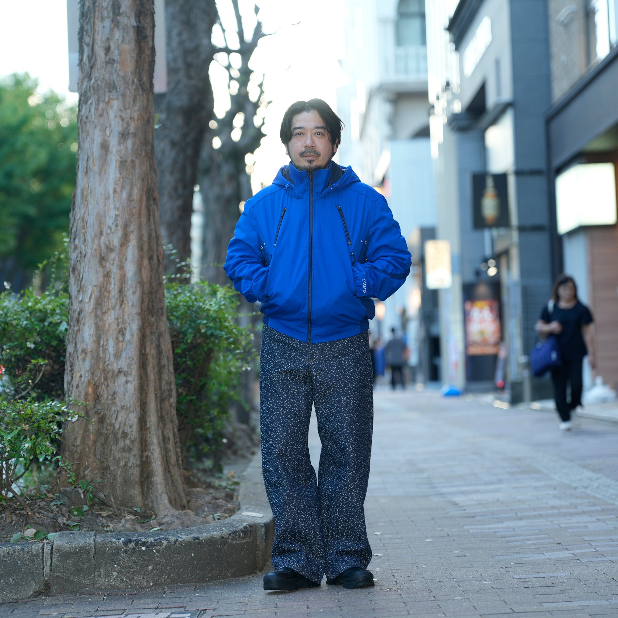 Curvy padded jacket | Color_Blue | No_pla25awj12-2_blue【PLATEAU STUDIO_プラトー スタジオ】