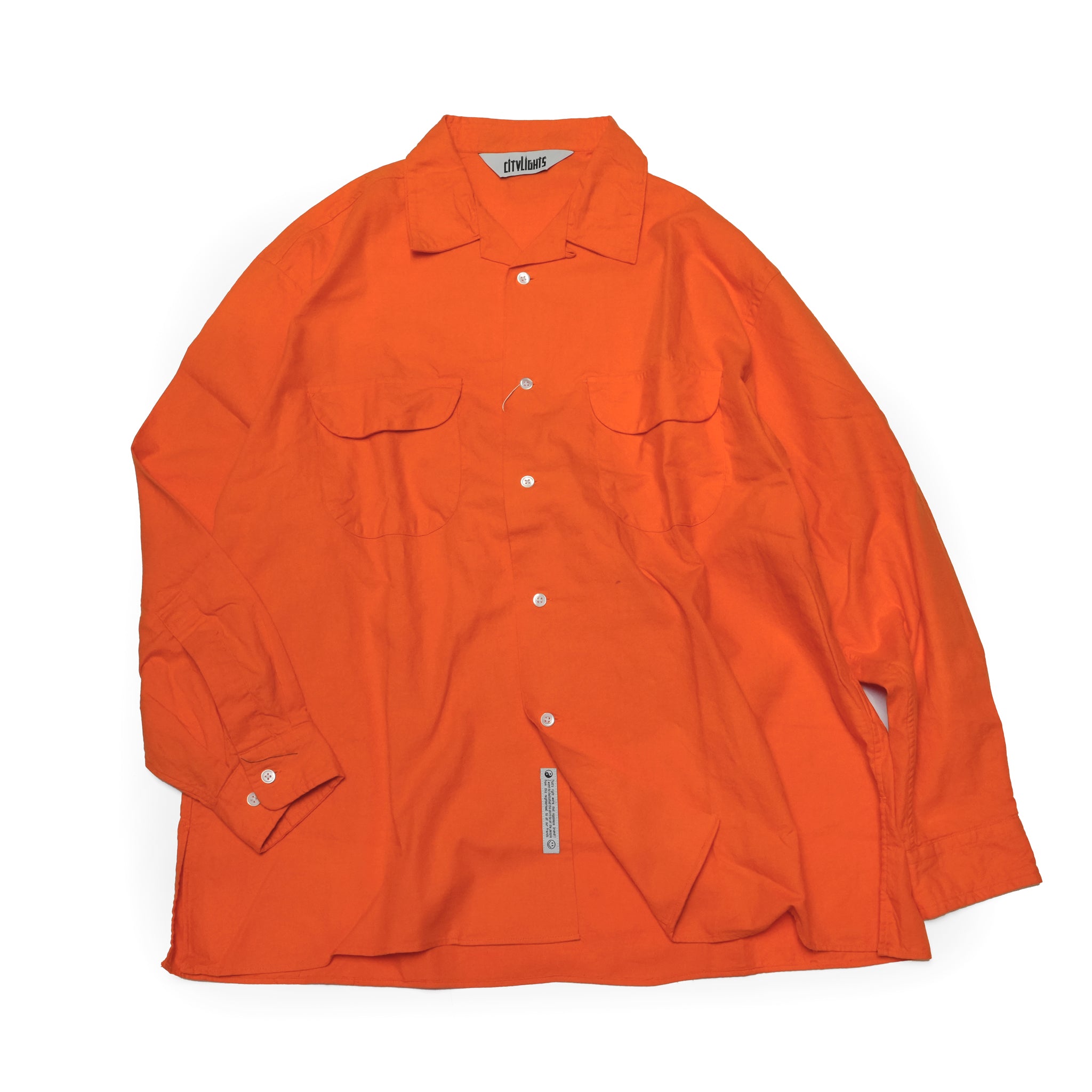 CAMP COLLAR SHIRT *TANGERINE | Petite Regular/Regular/Tall | HOMESICK MIX SERIES【CITYLIGHTS PRODUCTS_シティライツプロダクツ】【archive】