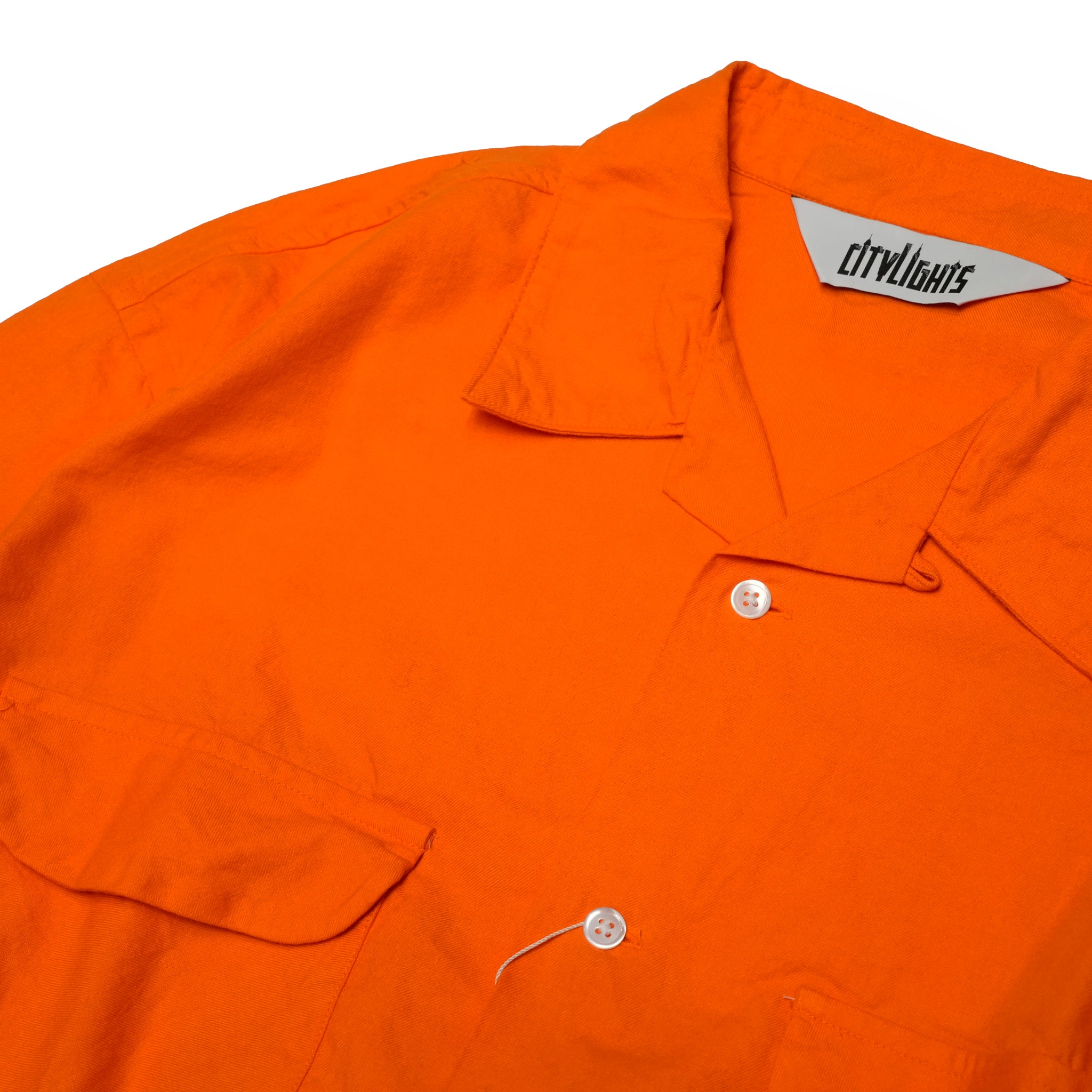 CAMP COLLAR SHIRT *TANGERINE | Petite Regular/Regular/Tall | HOMESICK MIX SERIES【CITYLIGHTS PRODUCTS_シティライツプロダクツ】【archive】