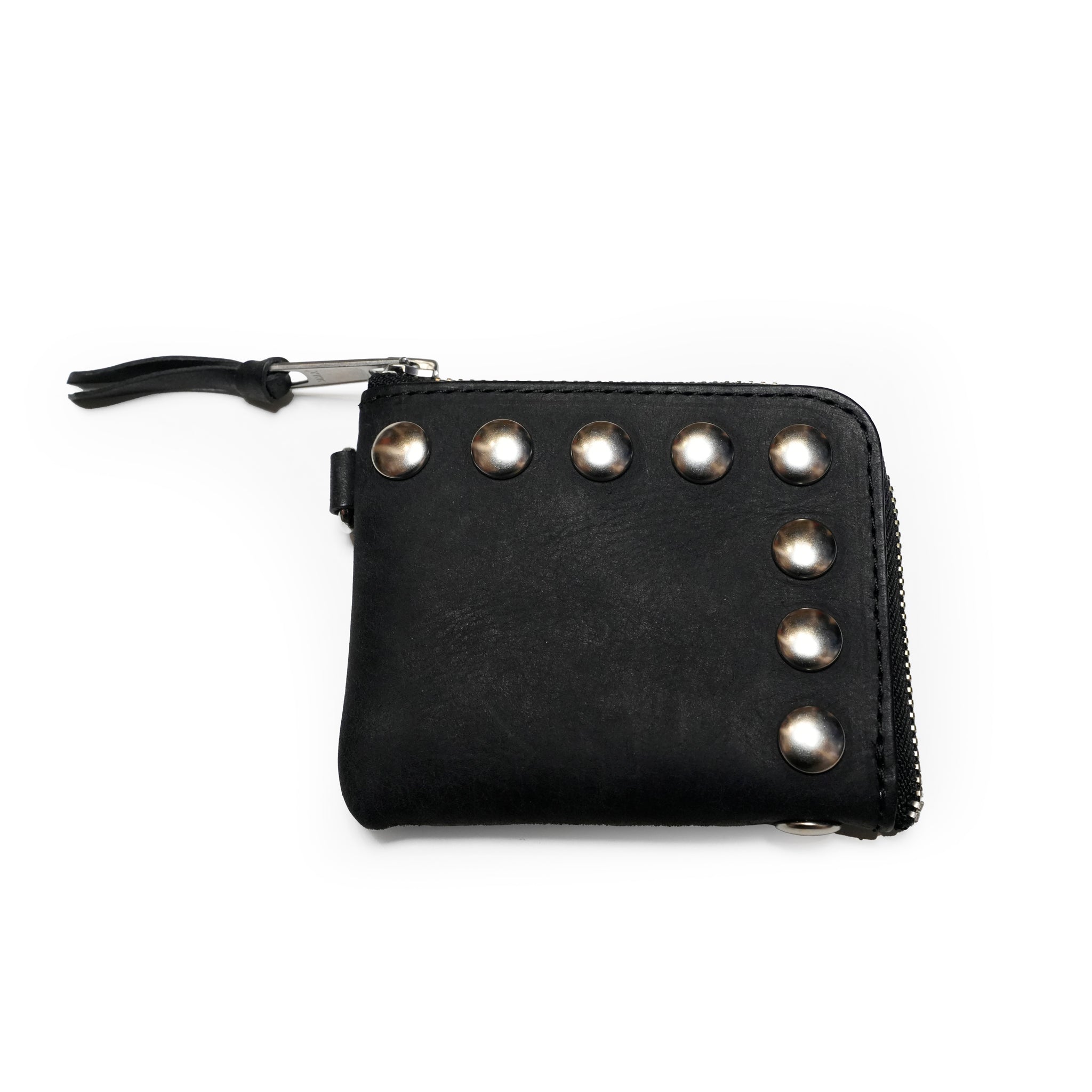 pn 992003_black | 特大カシメミニウォレット | Color:Black【SARANAM_サラナン】