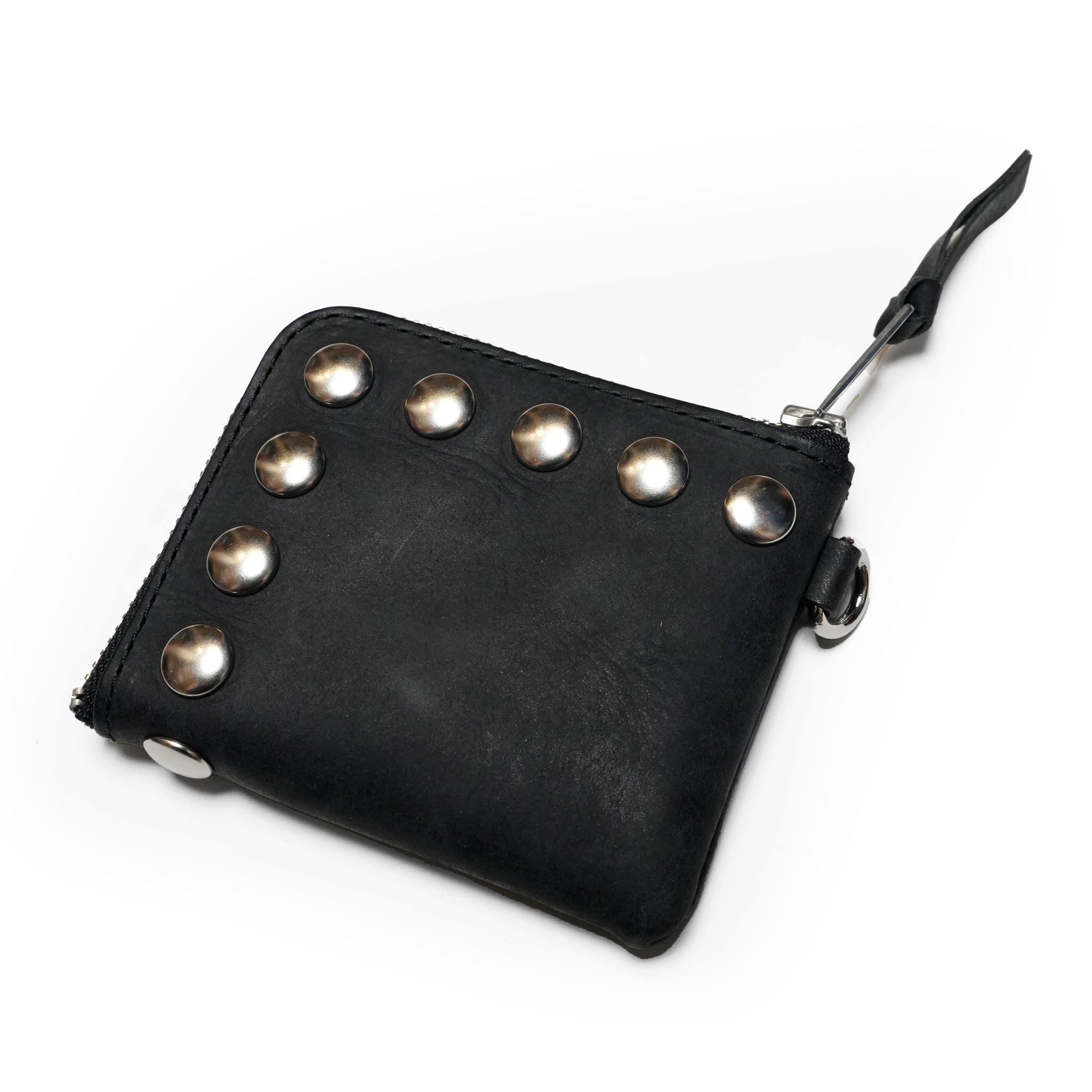 pn 992003_black | 特大カシメミニウォレット | Color:Black【SARANAM_サラナン】