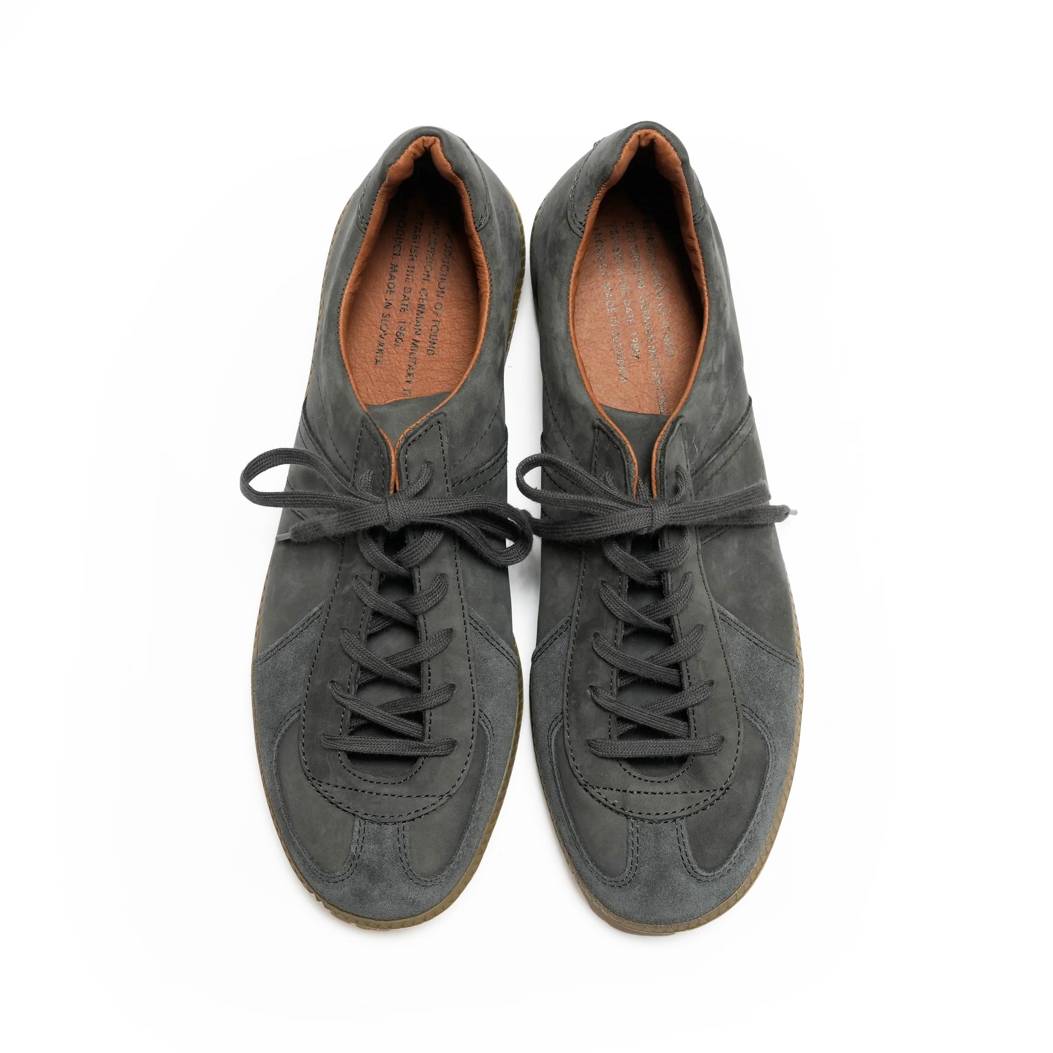 GERMAN MILITARY TRAINER – Gray Nubuck | 1700nl_gray nubuck | REPRODUCTION OF FOUND
