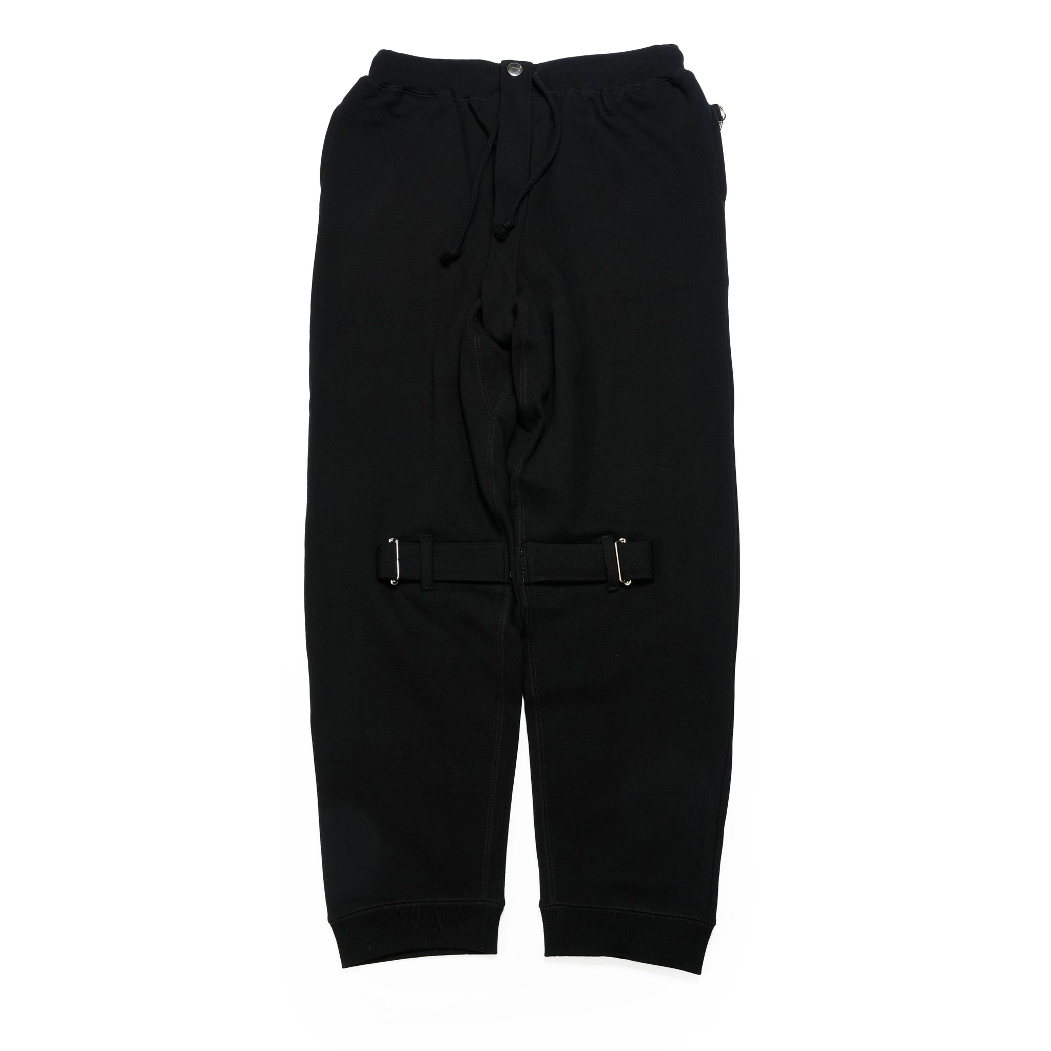 25-1-PT01_Black | BONDAGE SWEAT BOTTOMS | Color:Black【ORIGINAL JOHN_オリジナルジョン】
