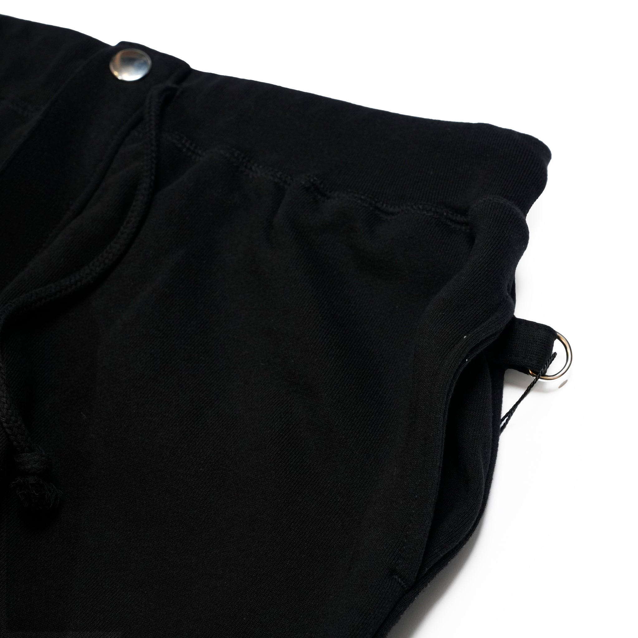 25-1-PT01_Black | BONDAGE SWEAT BOTTOMS | Color:Black【ORIGINAL JOHN_オリジナルジョン】