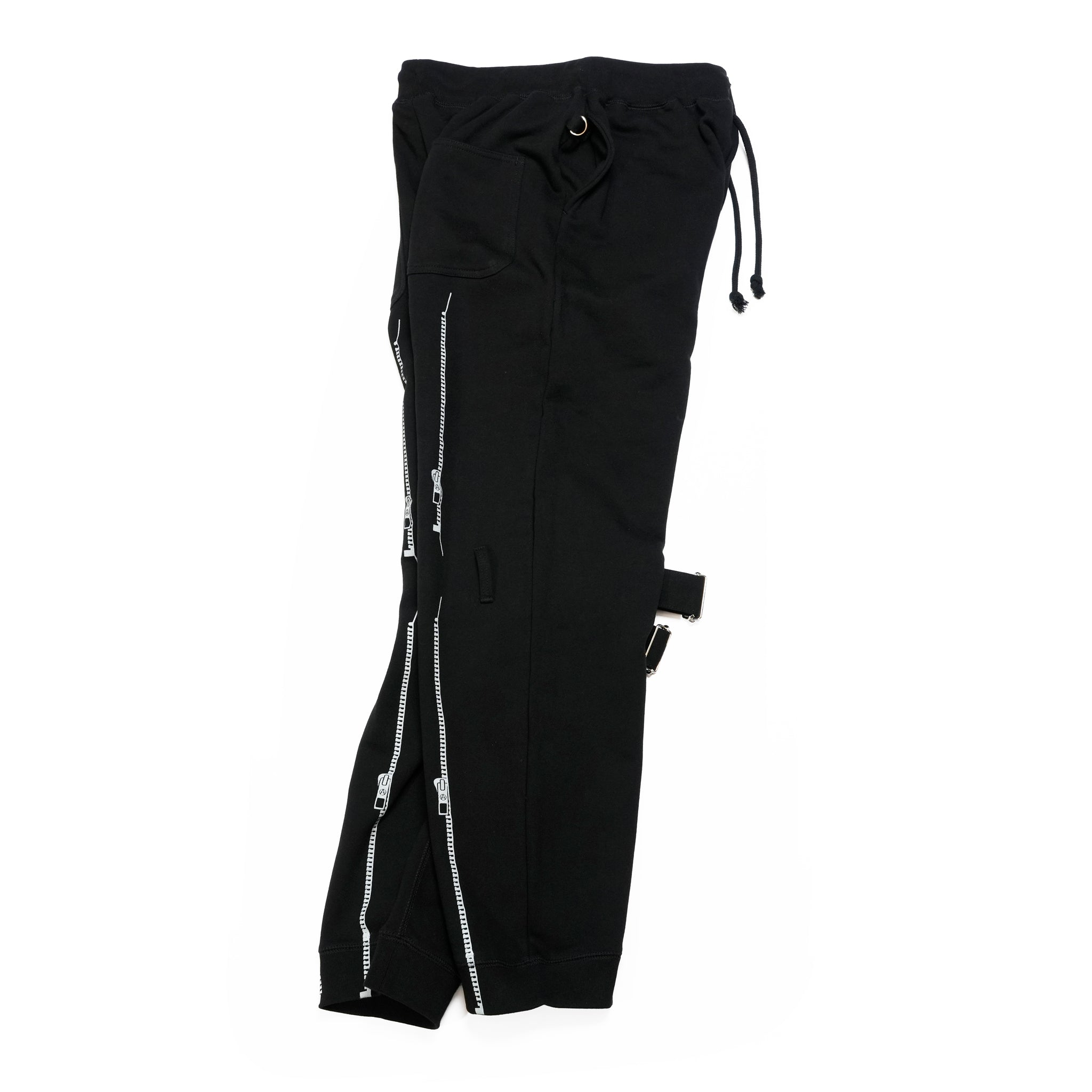 25-1-PT01_Black | BONDAGE SWEAT BOTTOMS | Color:Black【ORIGINAL JOHN_オリジナルジョン】