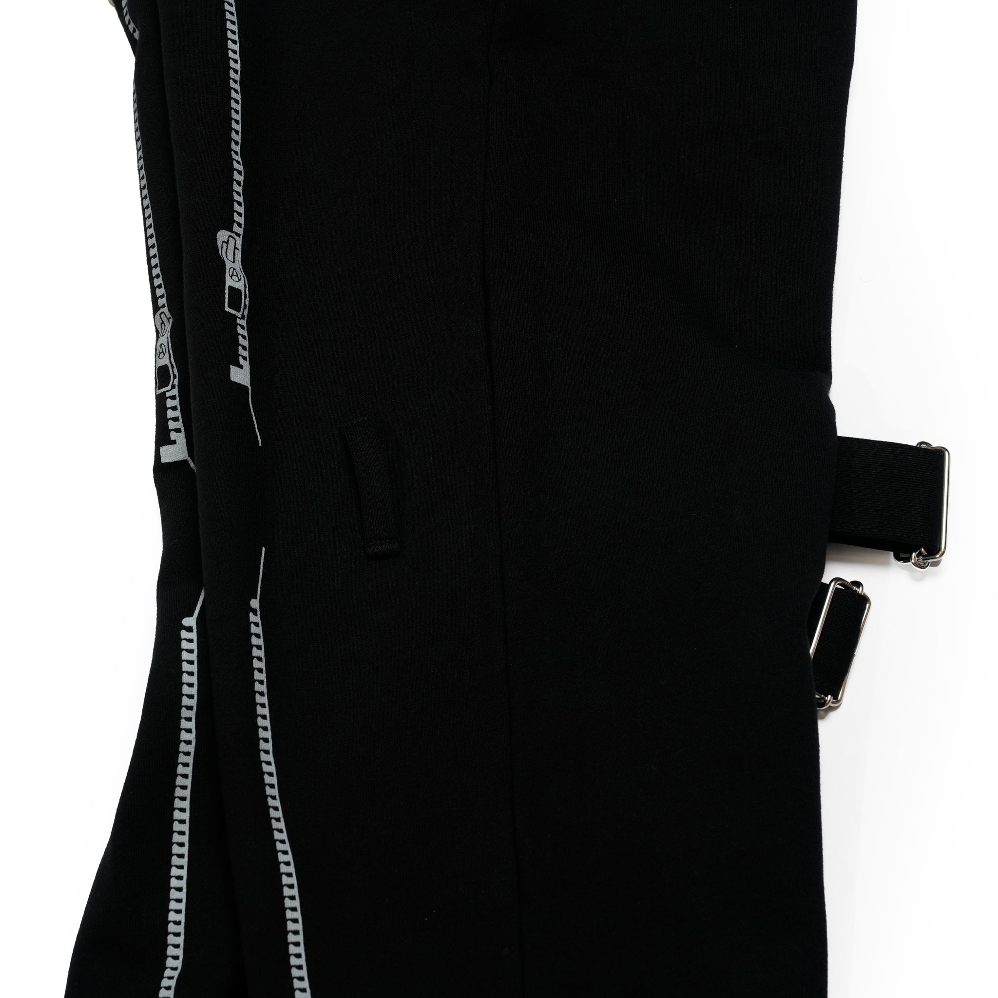 25-1-PT01_Black | BONDAGE SWEAT BOTTOMS | Color:Black【ORIGINAL JOHN_オリジナルジョン】