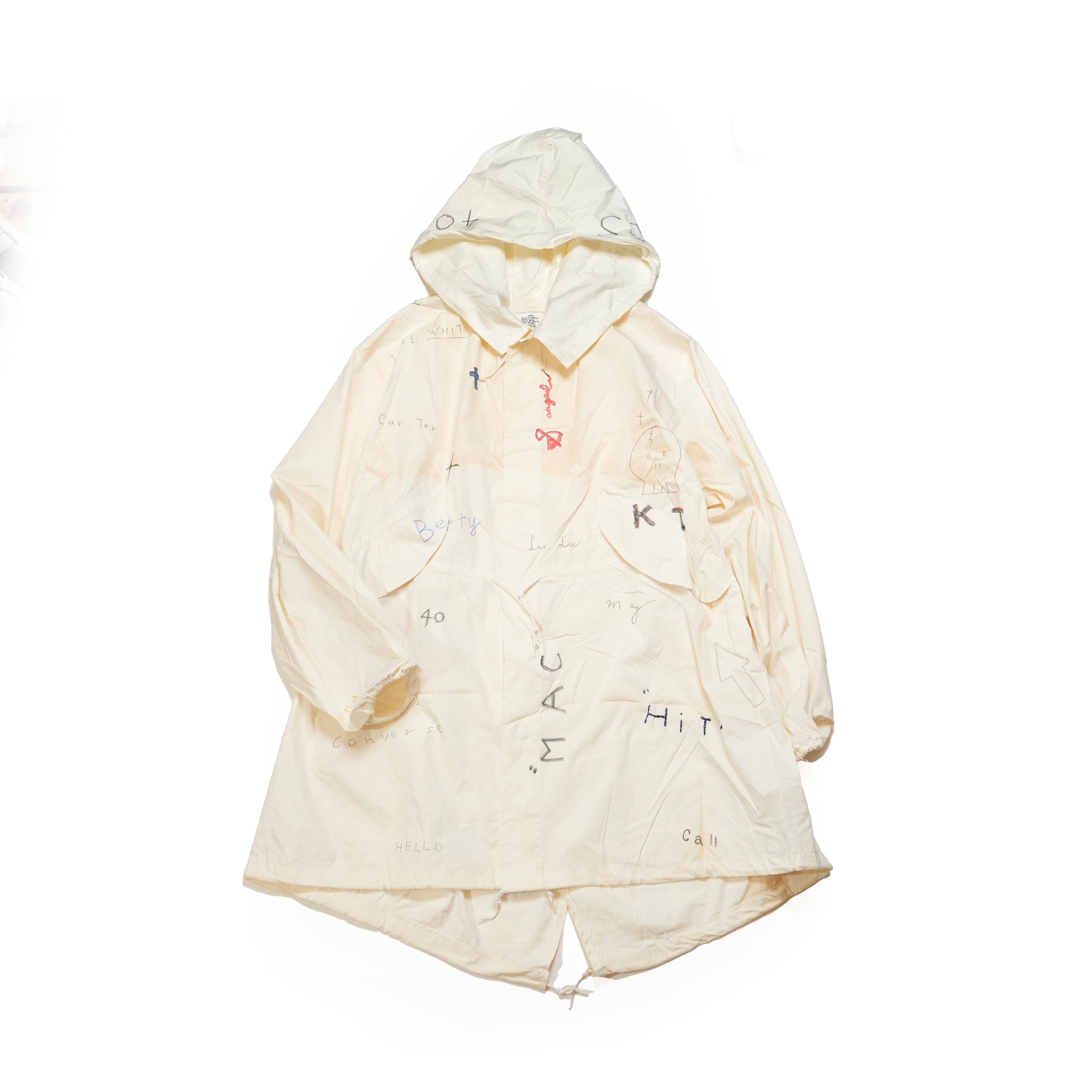 tl25s005_White | memorial snow parker | Color:White【THRIFTY LOOK_スリフティールック】