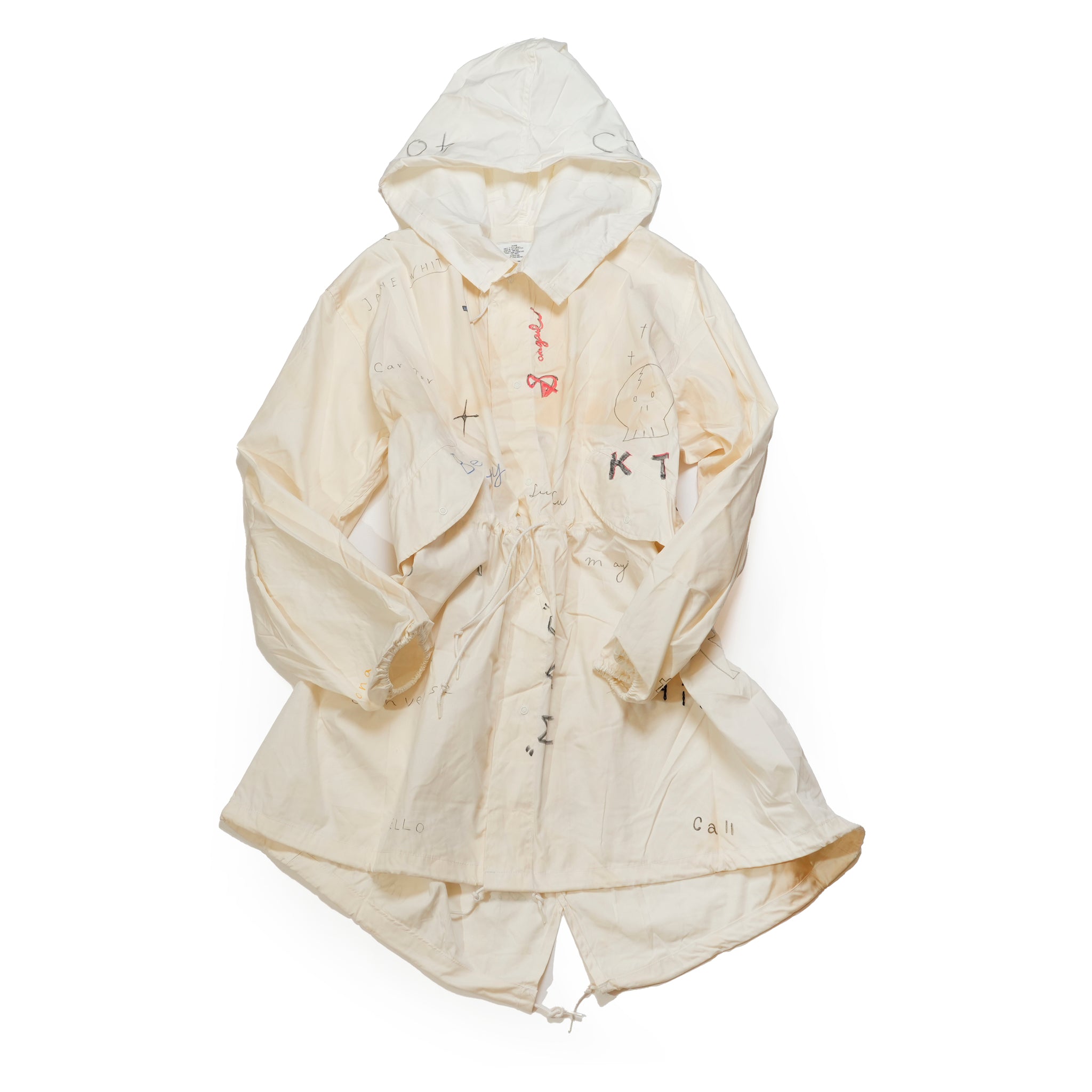 tl25s005_White | memorial snow parker | Color:White【THRIFTY LOOK_スリフティールック】