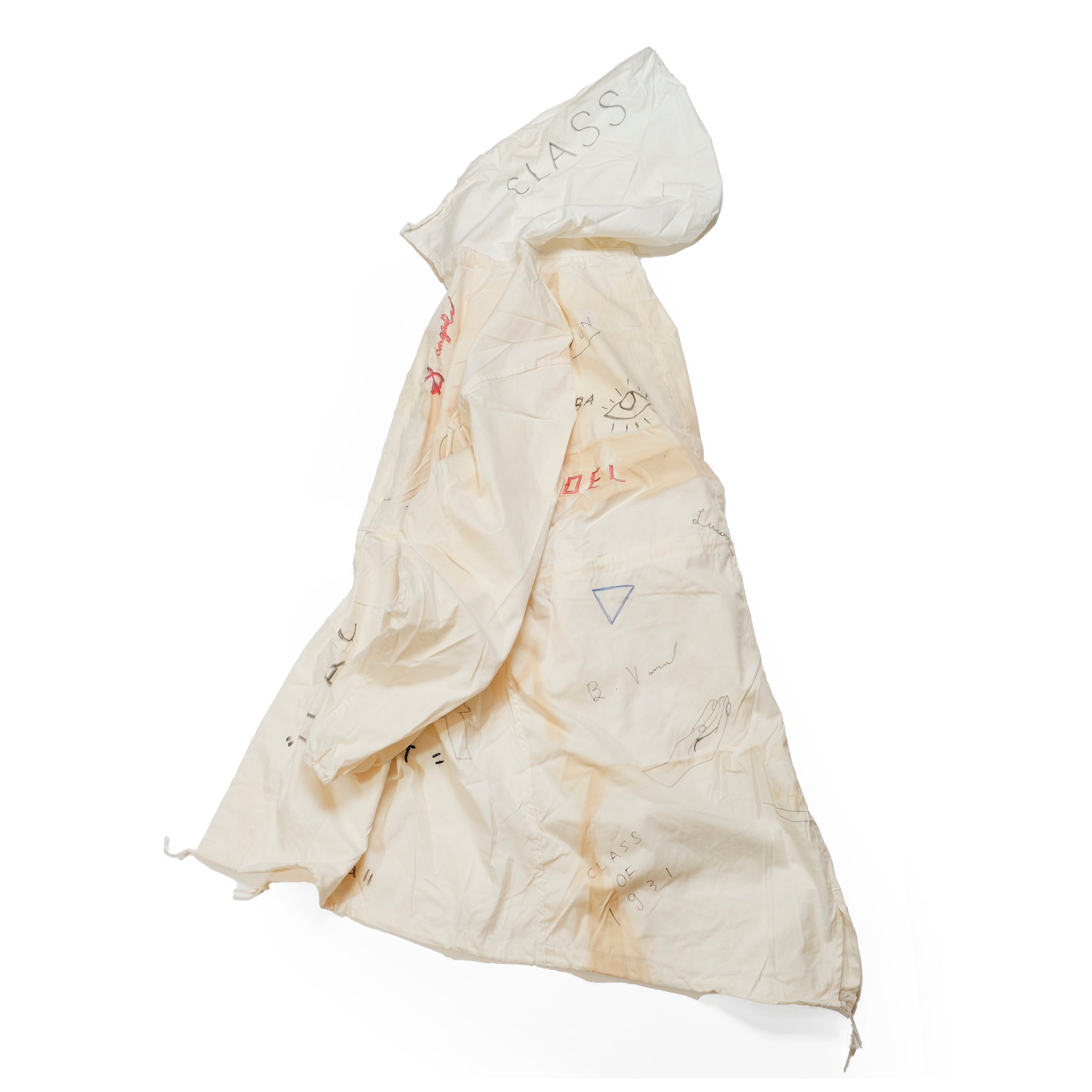 tl25s005_White | memorial snow parker | Color:White【THRIFTY LOOK_スリフティールック】