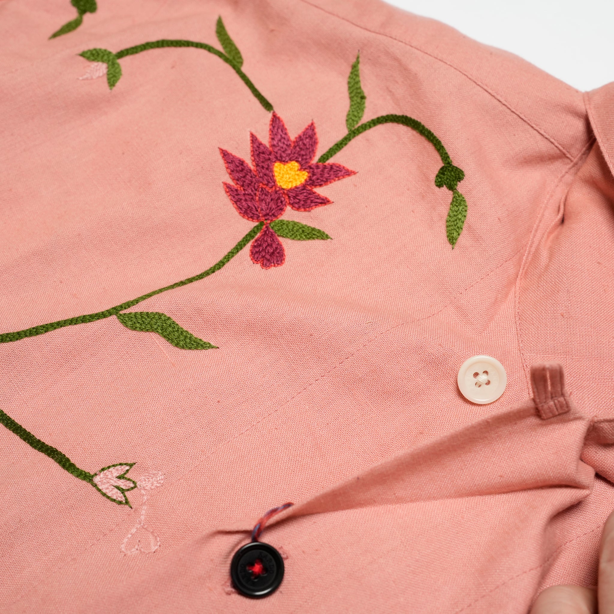 RONEN_Embroidery Emb19 Coral | | Color:Embroidery Emb19 Coral【KARDO_カルド】【archive】