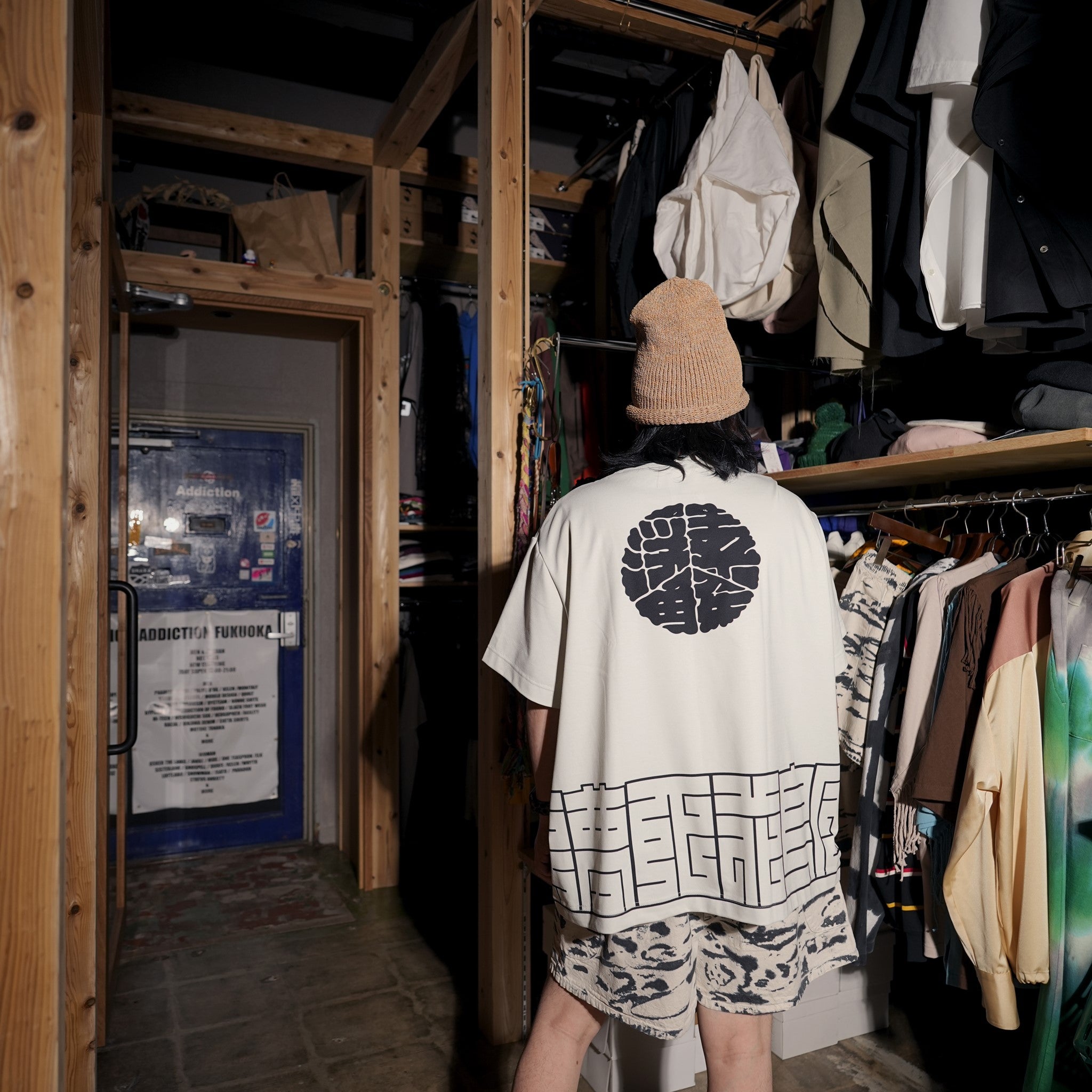 SF24SS-15A | Happi Tee | Color:Ivory【STOF_ストフ】【archive】