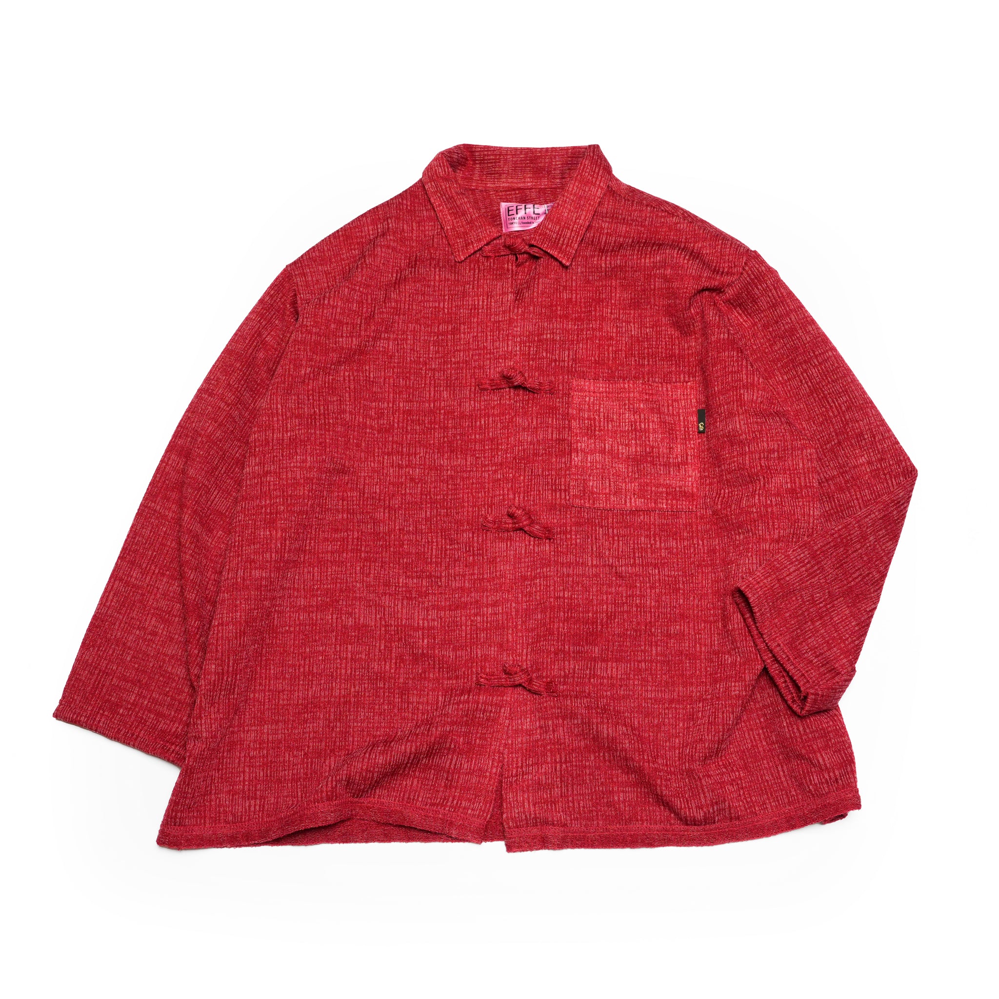 efmm-18_Red | China Knit Shirts | Color:Red【EFFECTEN_エフェクテン】【archive】