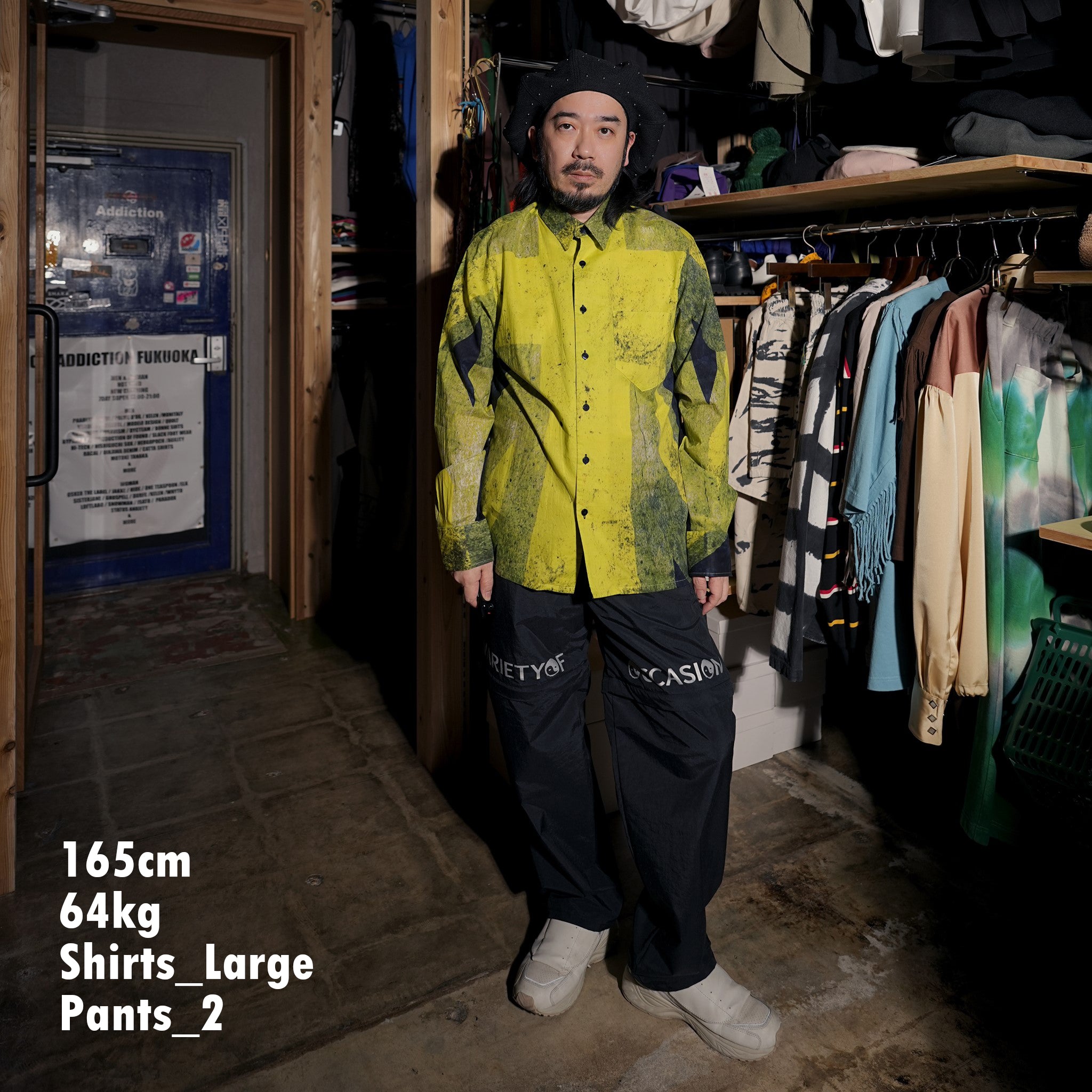 SH531 | DUSTY UNIONJACK SHIRTS TRICOLOUR | Color:Tricolour/Yellow【ORIGINAL JOHN_オリジナルジョン】