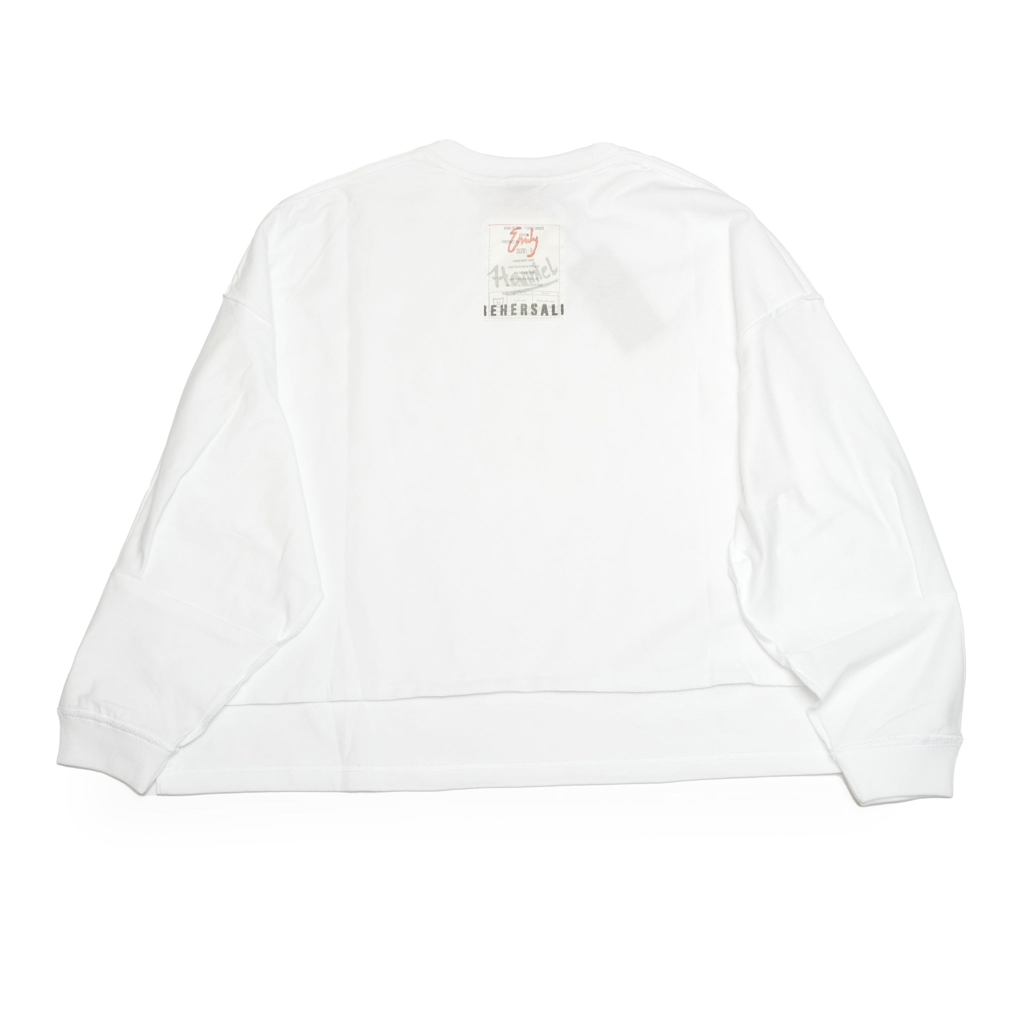 MATE-249 | リバーシブルBIGロンT | Color:Wht/Blk | Size-1【REHERSALL_リハーズオール】