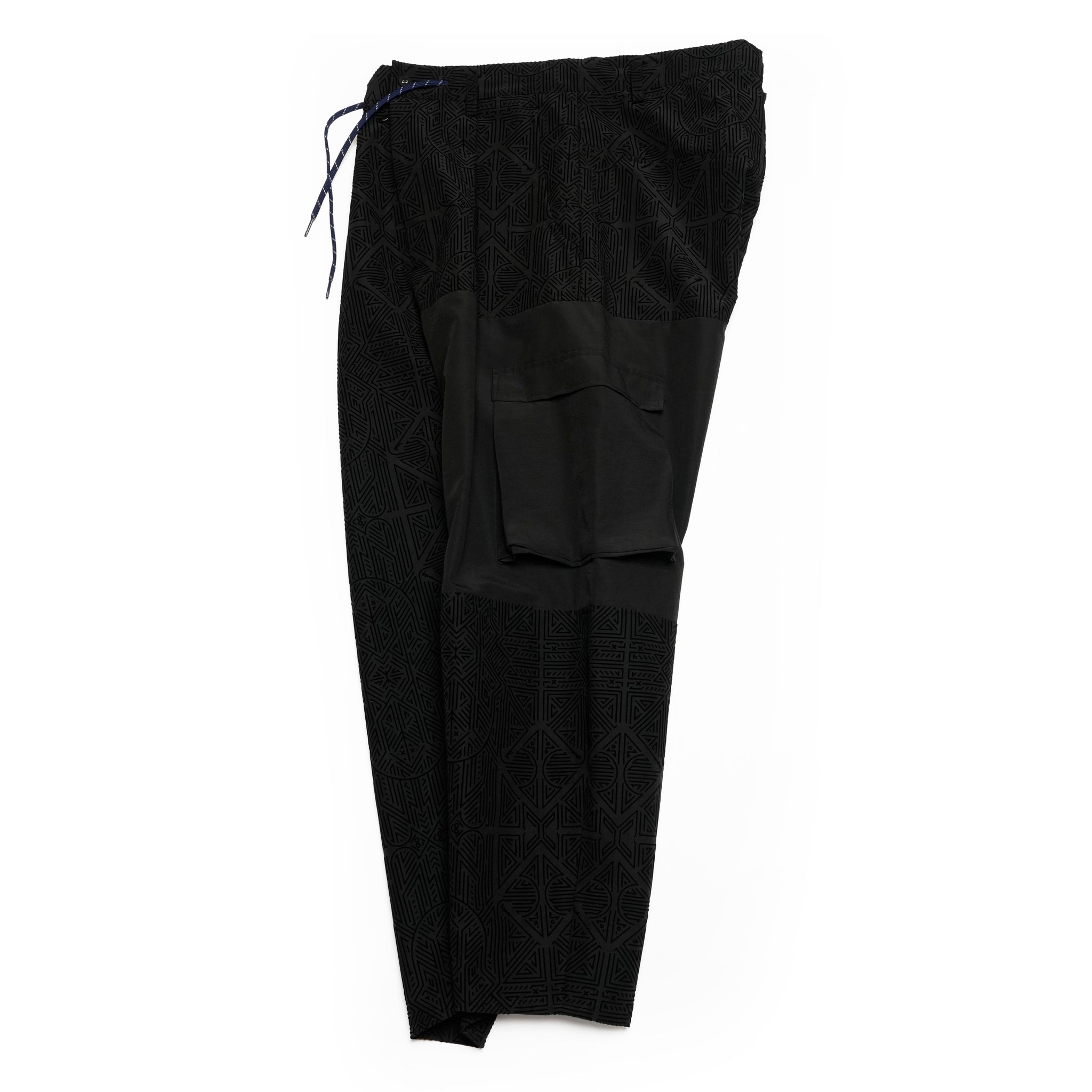 SF25SS-10_Black | Stone Yard Floc Wide Pants | Color:Black【STOF_ストフ】【archive】