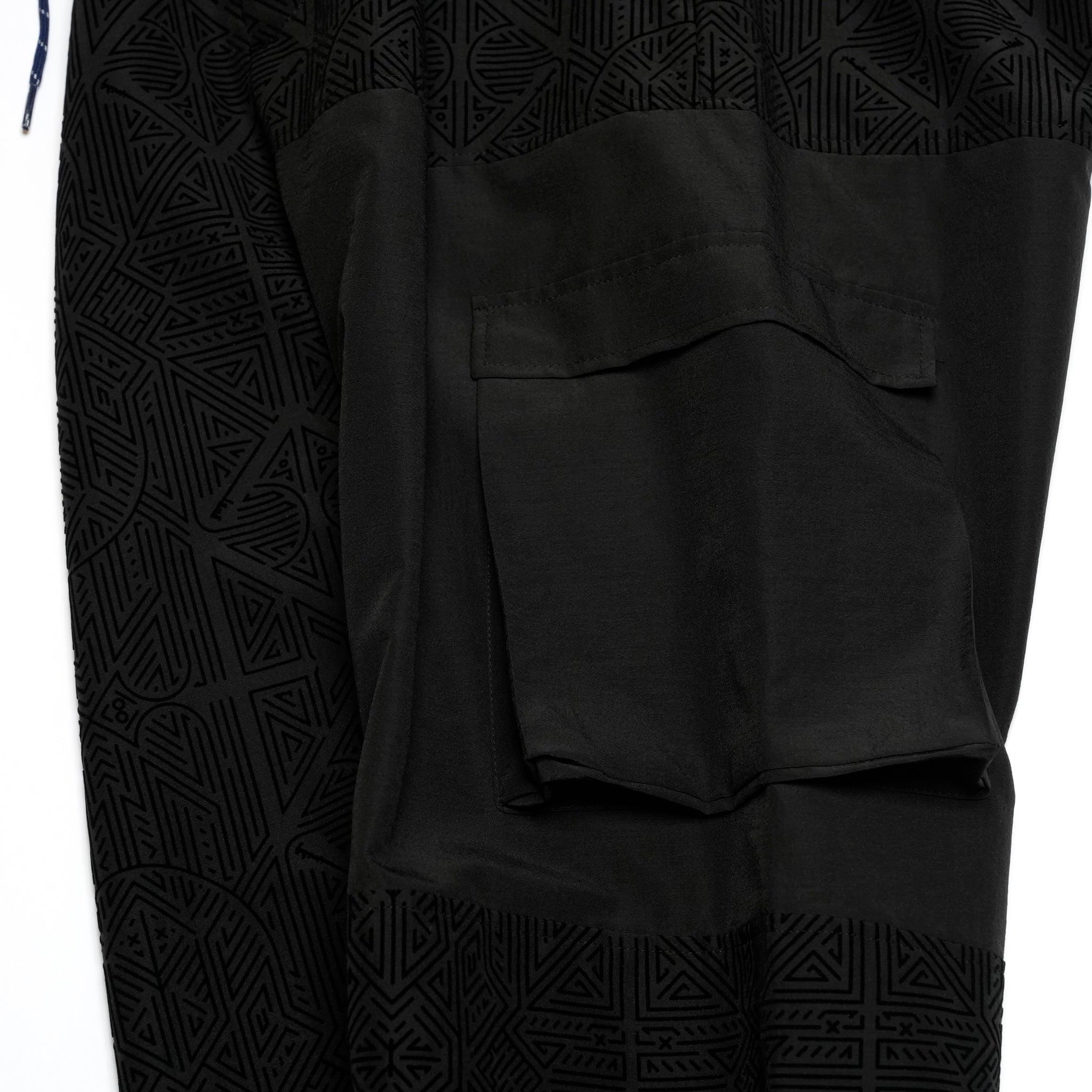 SF25SS-10_Black | Stone Yard Floc Wide Pants | Color:Black【STOF_ストフ】【archive】