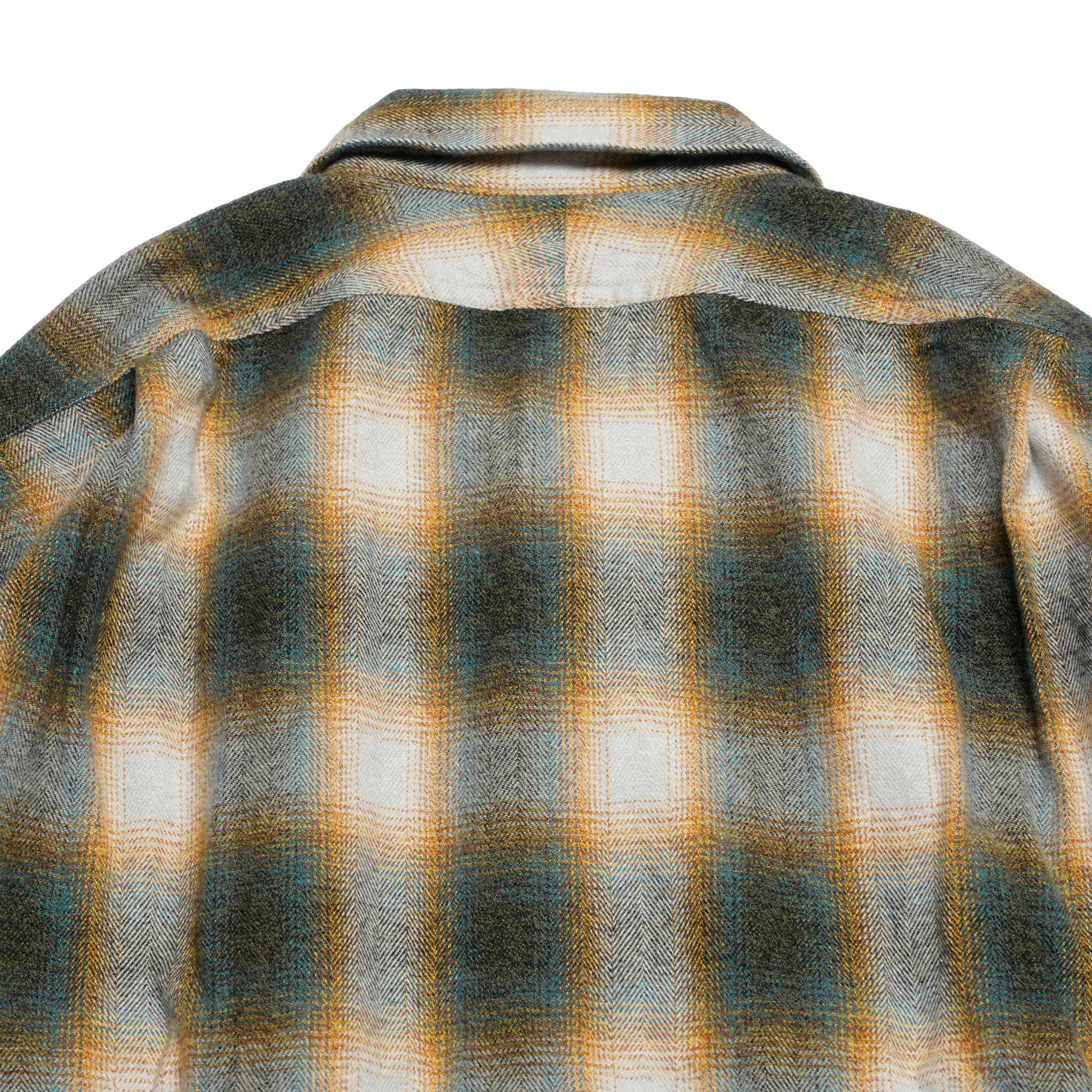 W POCKET SHIRT-OMBRE CHECK | Color_Green | No_wp-03_green【CATTA_カッタ】