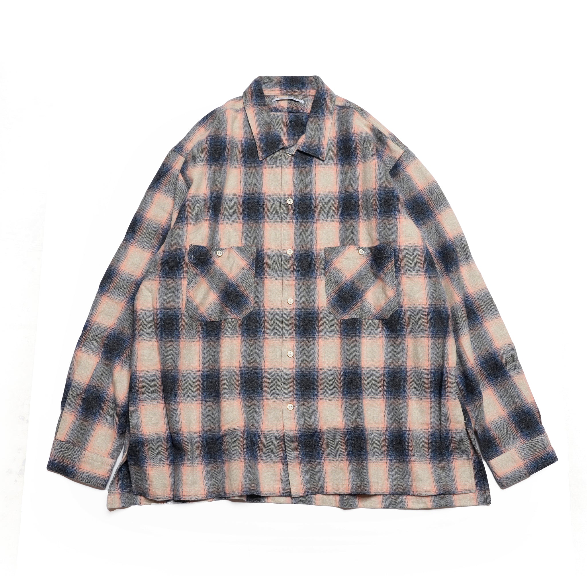 W POCKET SHIRT-OMBRE CHECK | Color_Pink | No_wp-03_pink【CATTA_カッタ】