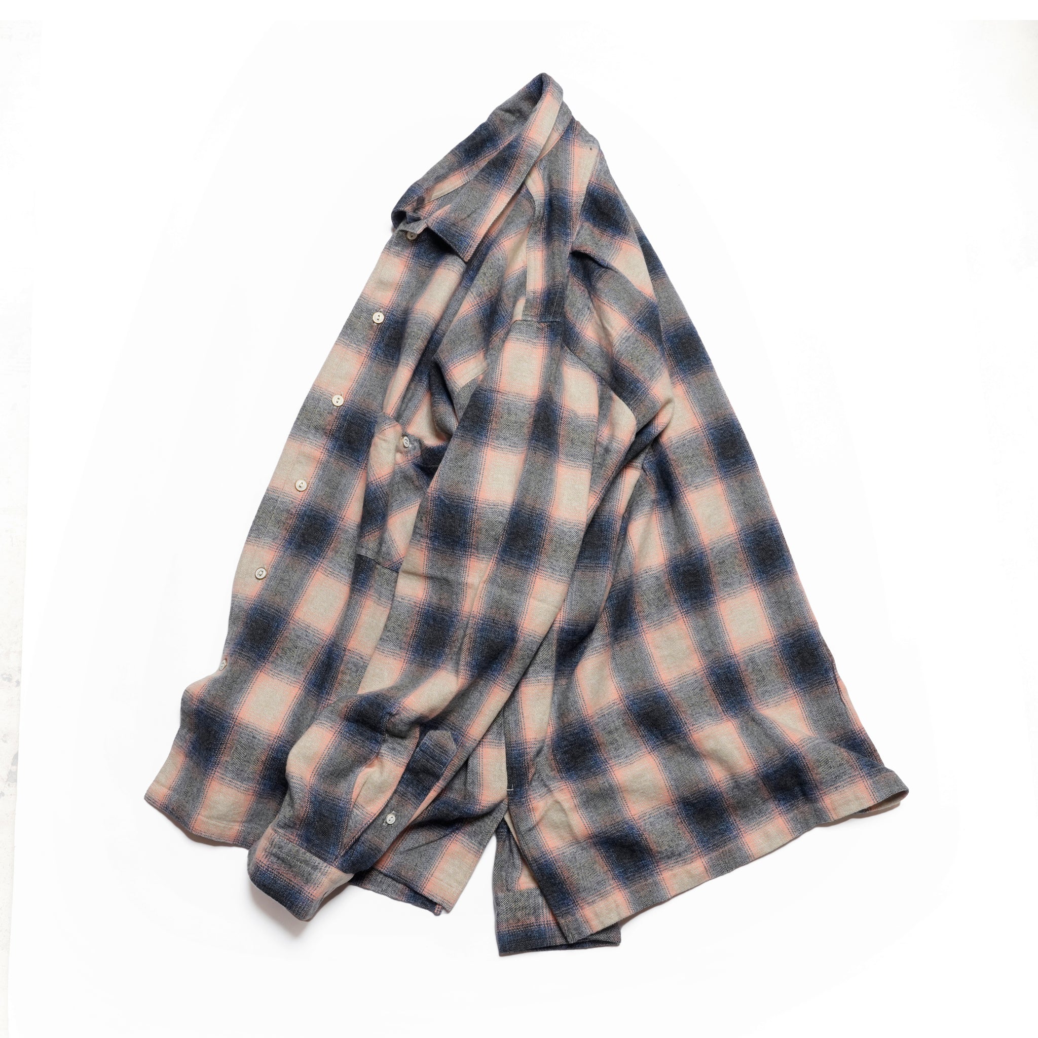 W POCKET SHIRT-OMBRE CHECK | Color_Pink | No_wp-03_pink【CATTA_カッタ】